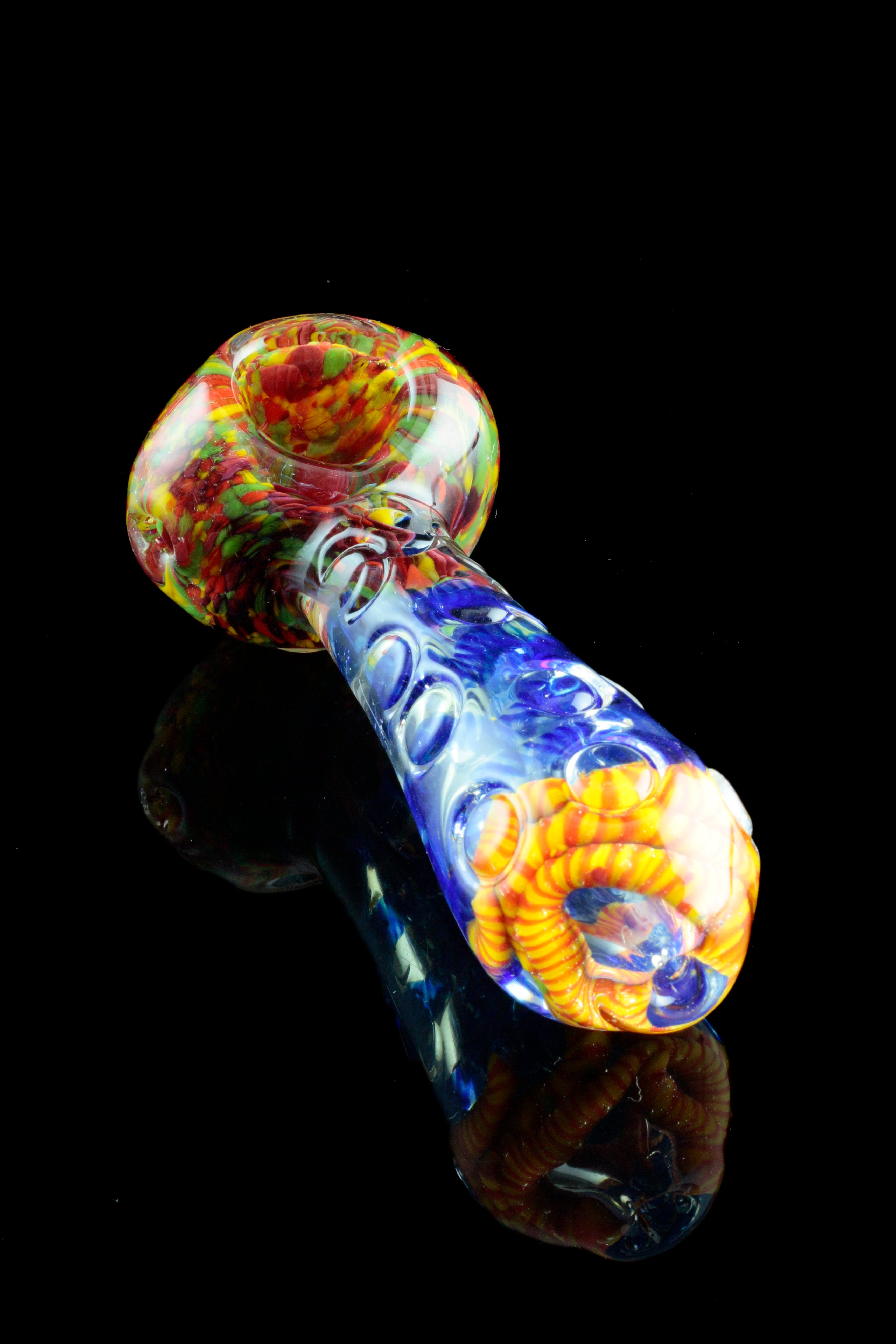 Stunning 4.5-inch Marble Holed Hand Pipe