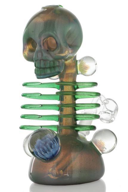Carsten Carlile's Stunning Skull Skeleton Dab Rig