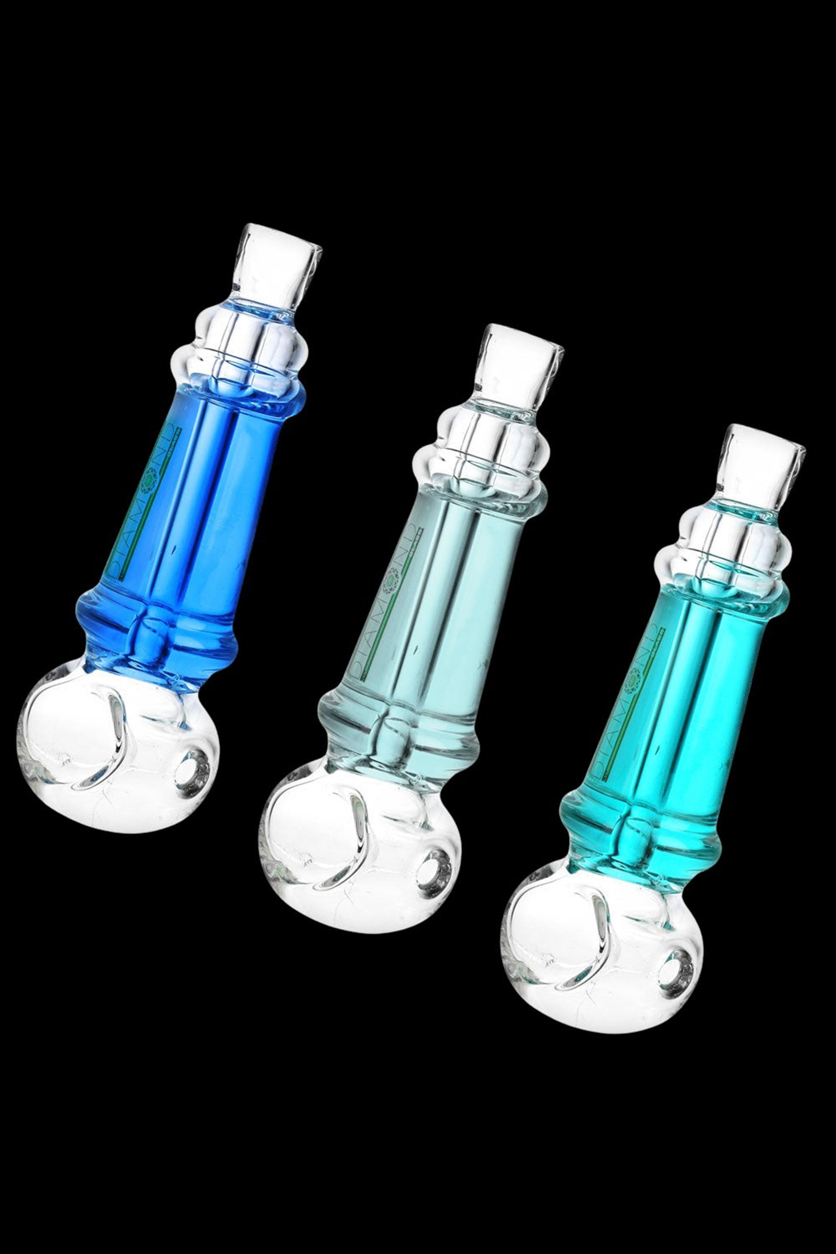 Gorgeous Diamond Glass Glycerin Spoon Pipe - A Must - Have!