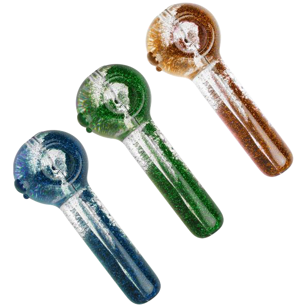 Sparkling Glitter Liquid Hand Pipe - Shine Bright While You Smoke!