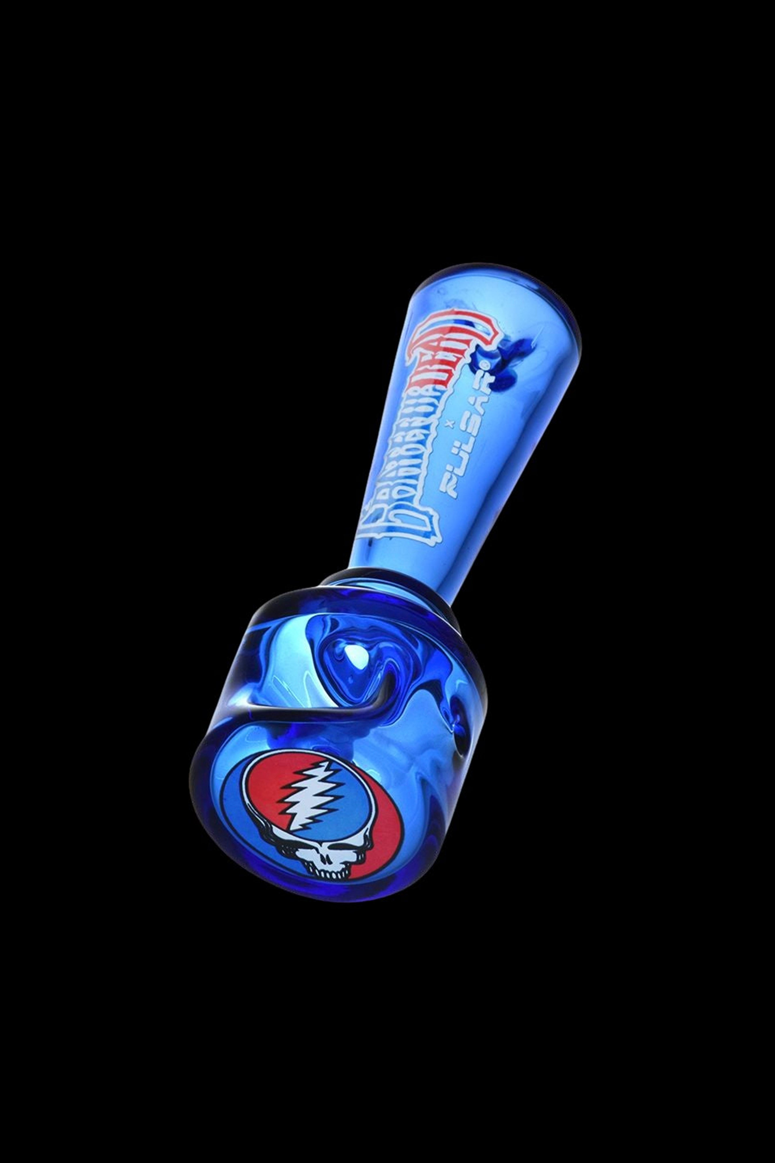 Grateful Dead x Pulsar: Stunning Geometric Glass Spoon Pipe