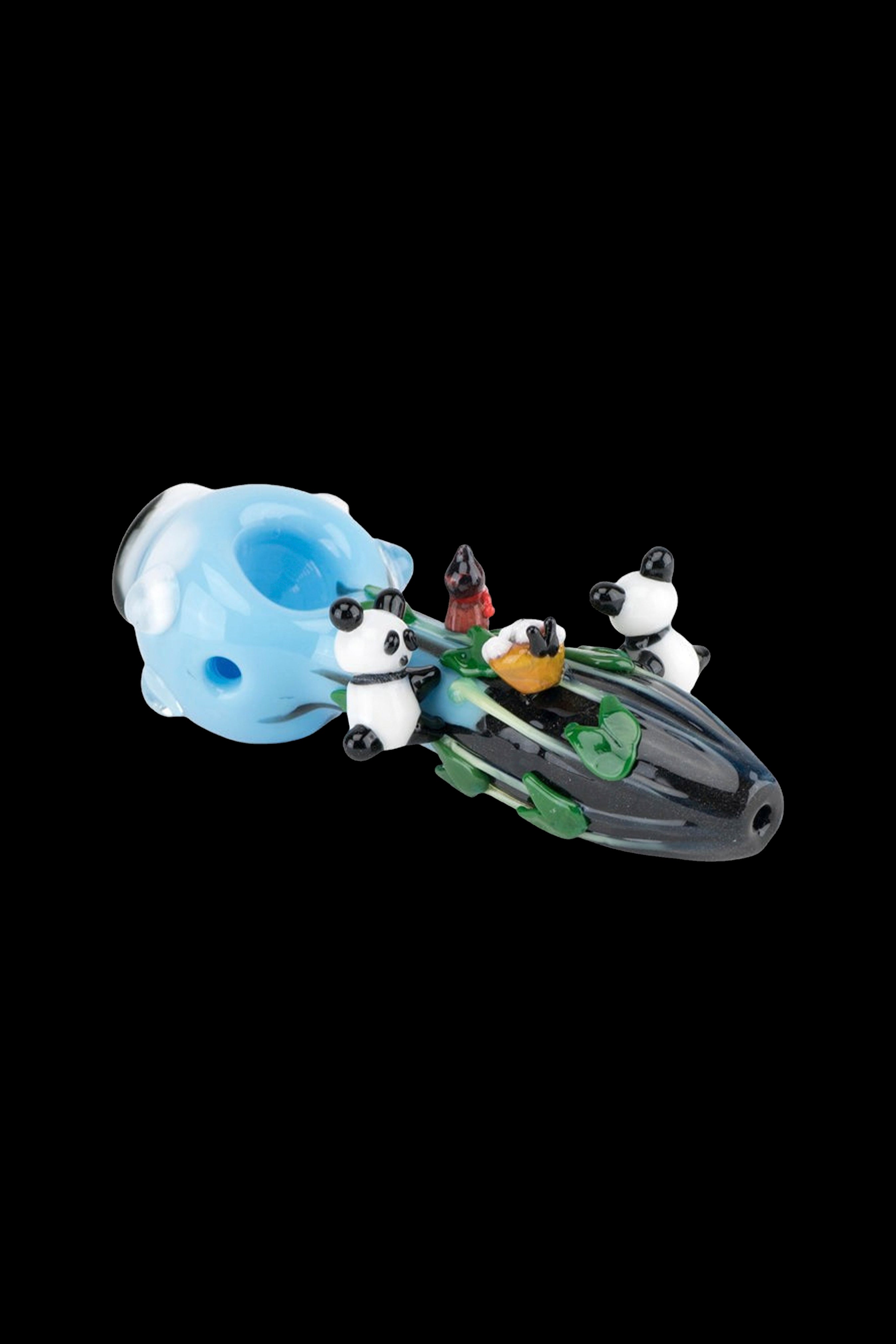 Empire Glassworks Adorable Climbing Pandas Small Pipe