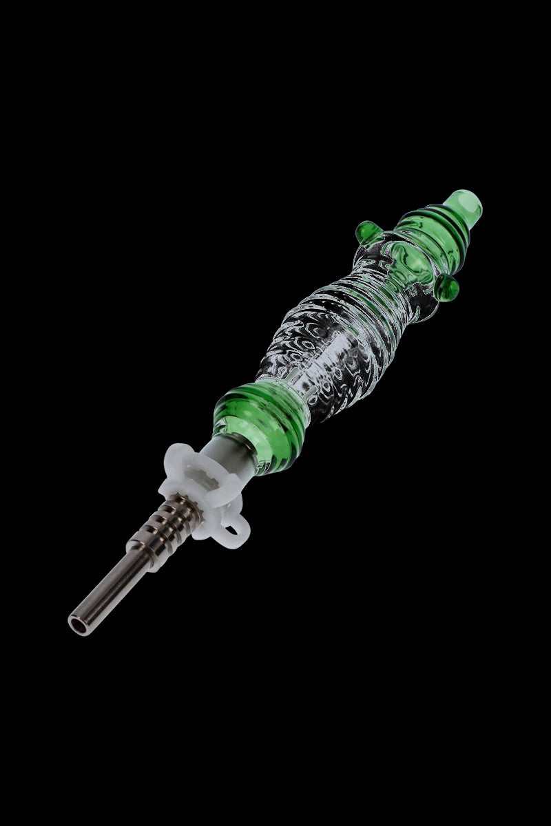 Stunning Colored Glass Nectar Collector with Titanium Nail