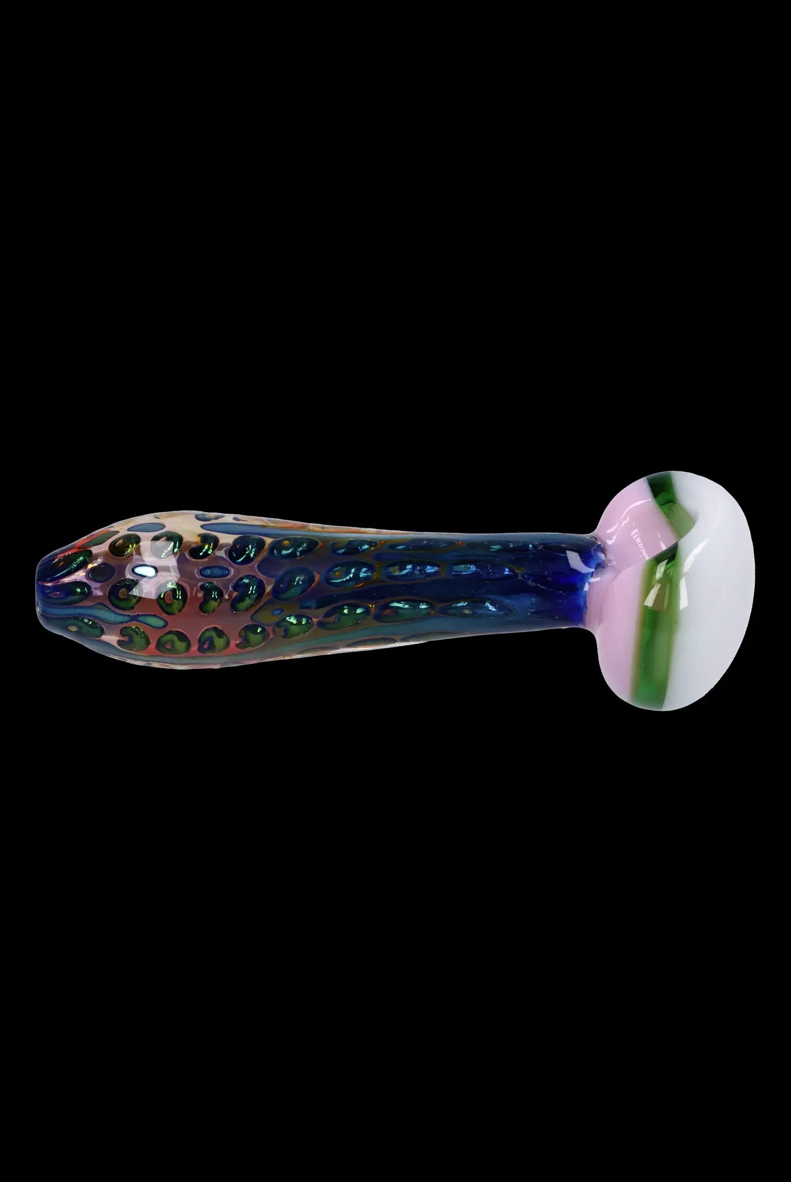 Luxurious Gold Fume 4.5-Inch Double Blown Bubble Trap Pipe