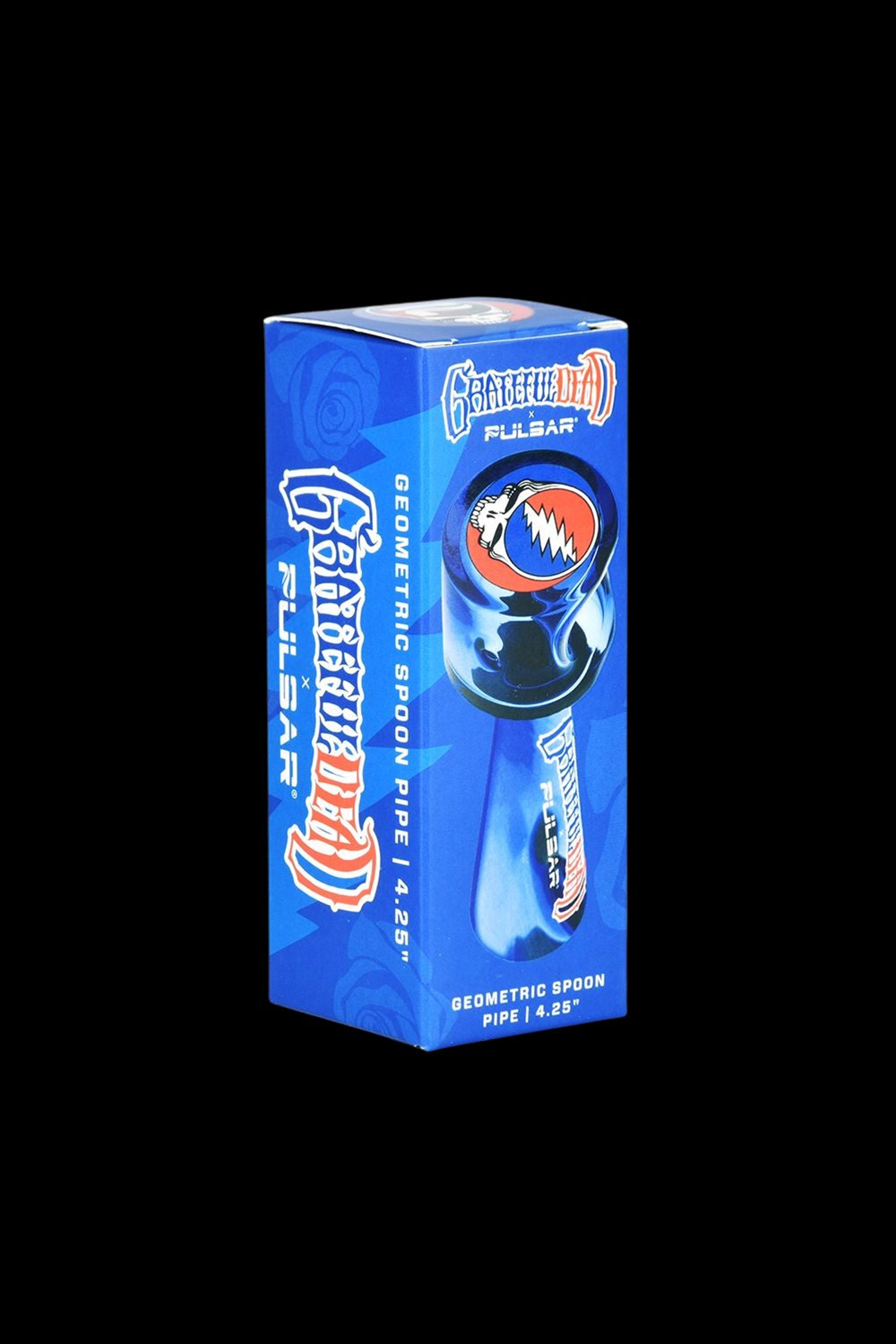 Grateful Dead x Pulsar: Stunning Geometric Glass Spoon Pipe