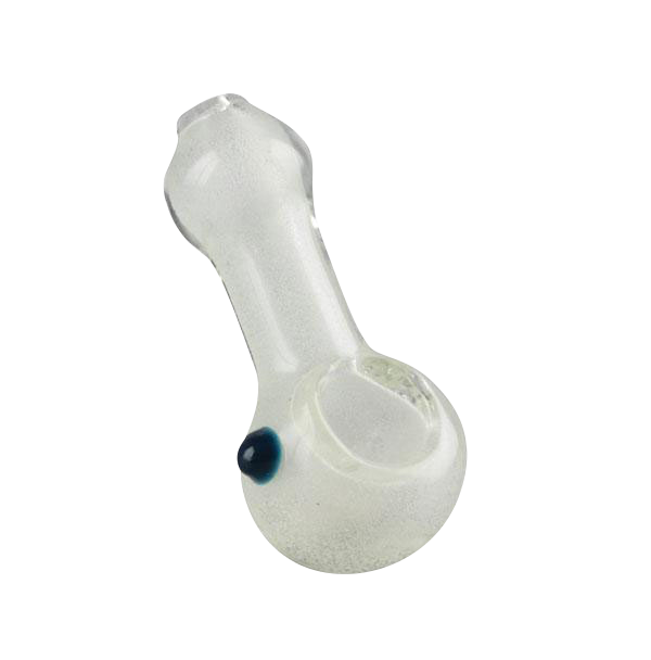 Stunning Glow-in-the-Dark Marble Accent Spoon Hand Pipe