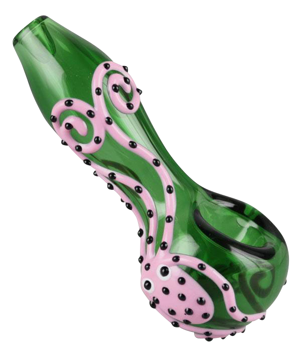 Enchanting Octopus Glass Spoon Pipe