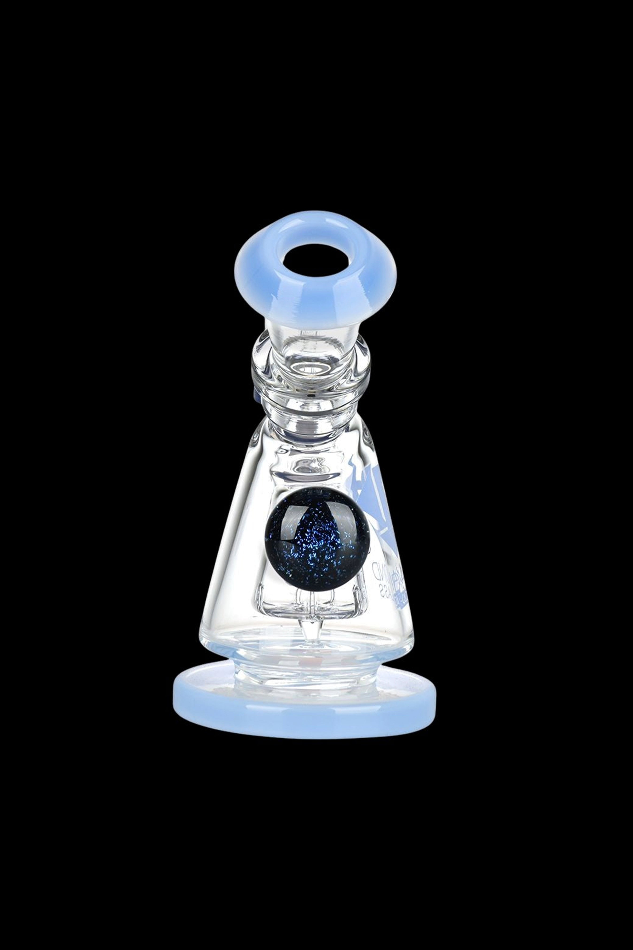Stunning Diamond Glass Gold Hammer Perc Dab Rig