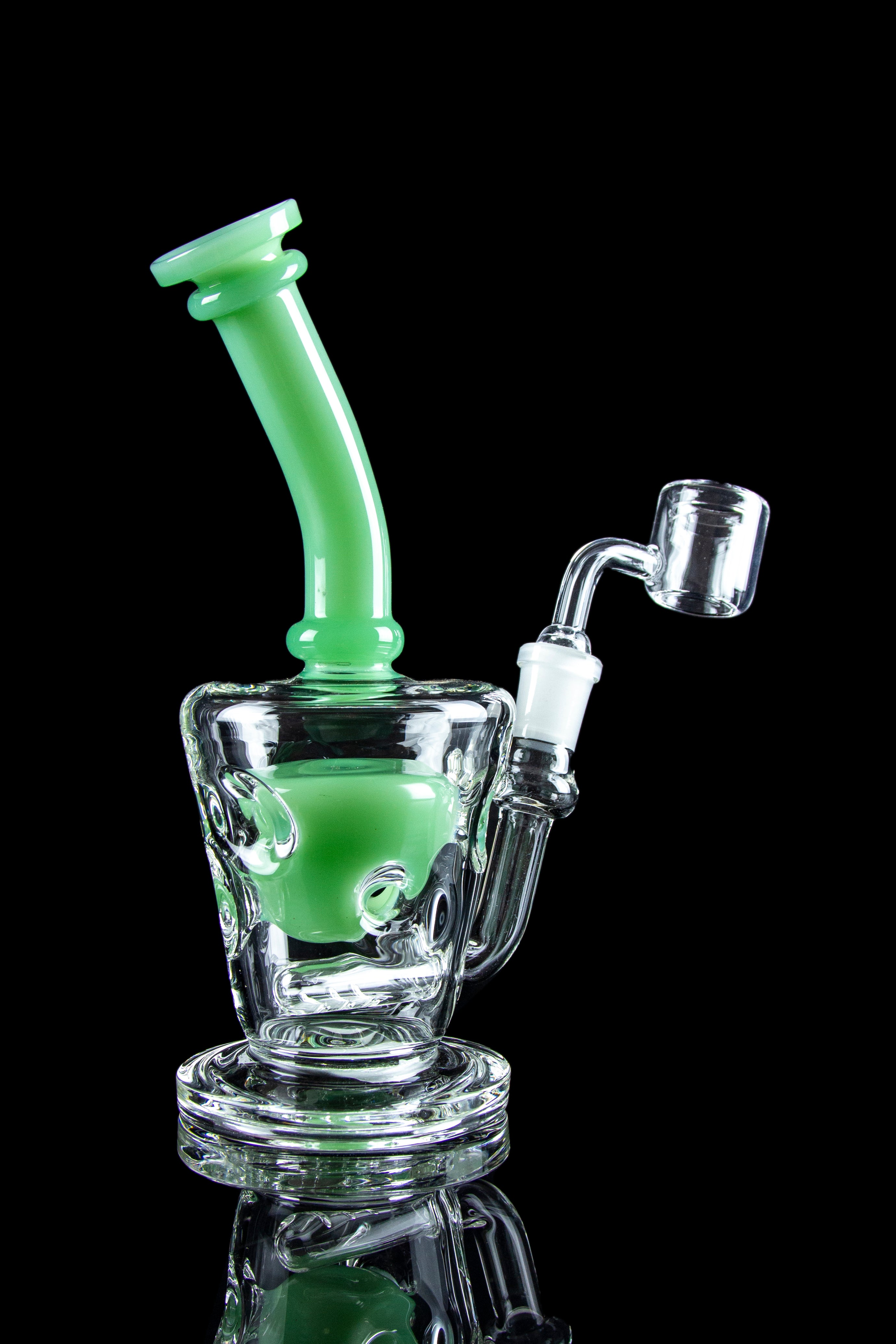 NEU 8-Inch Inline Swiss Mini Dab Rig - The Ultimate Smoking Companion