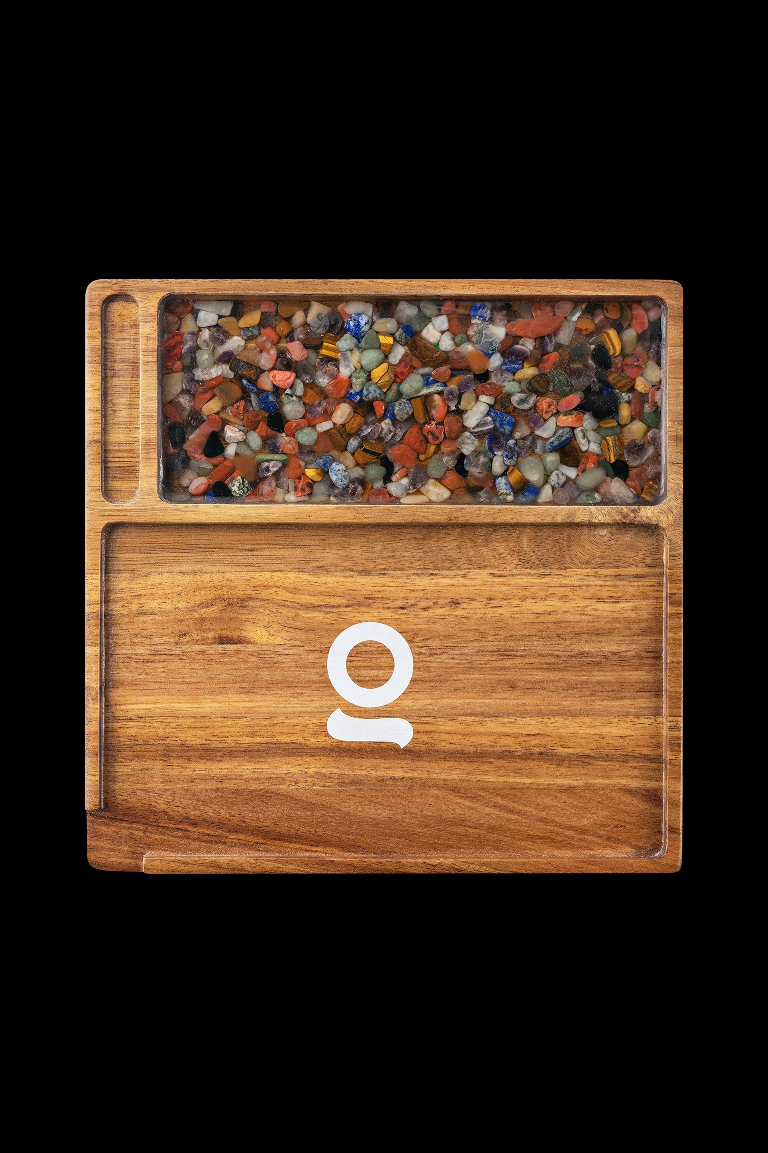 ONGROK Exquisite Natural Acacia Wood Rolling Tray - A Must - Have!