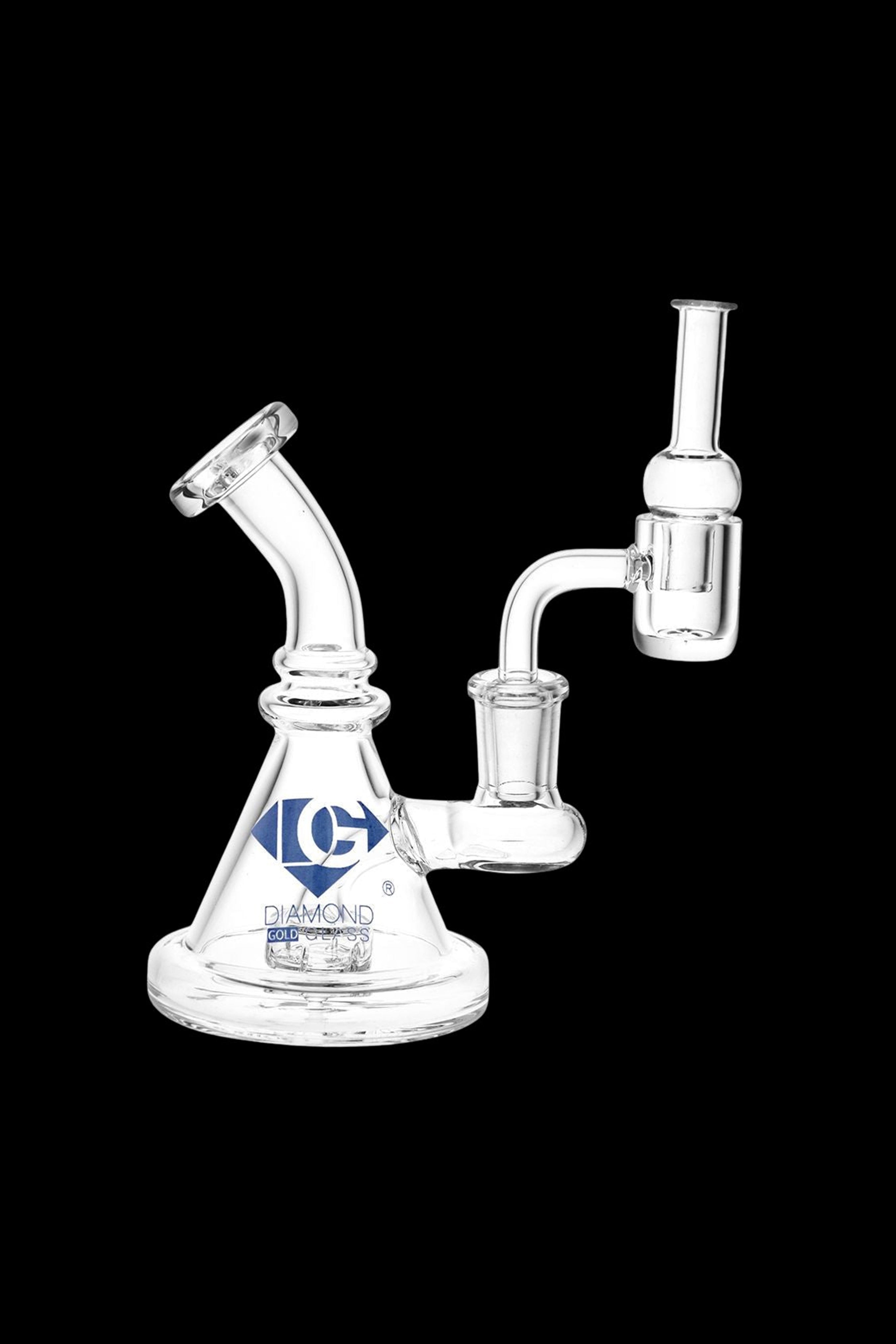Stunning Diamond Glass Mini Coil Dab Rig - A Must-Have!