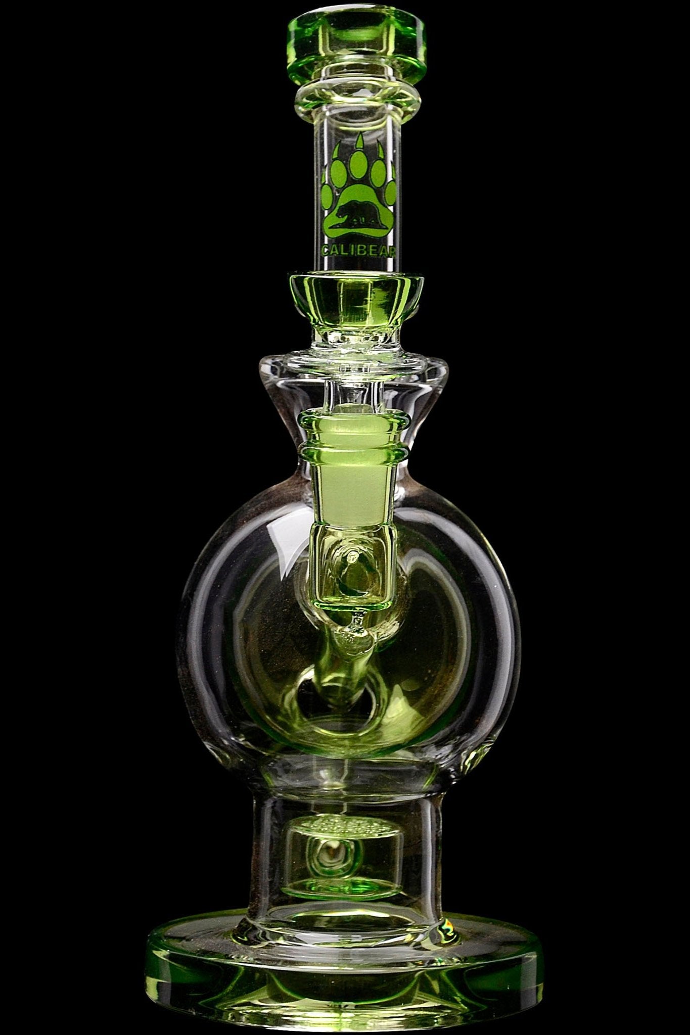 Calibear Colored Ball Flower of Life Smoking Rig - A Stunning Smoking Companion