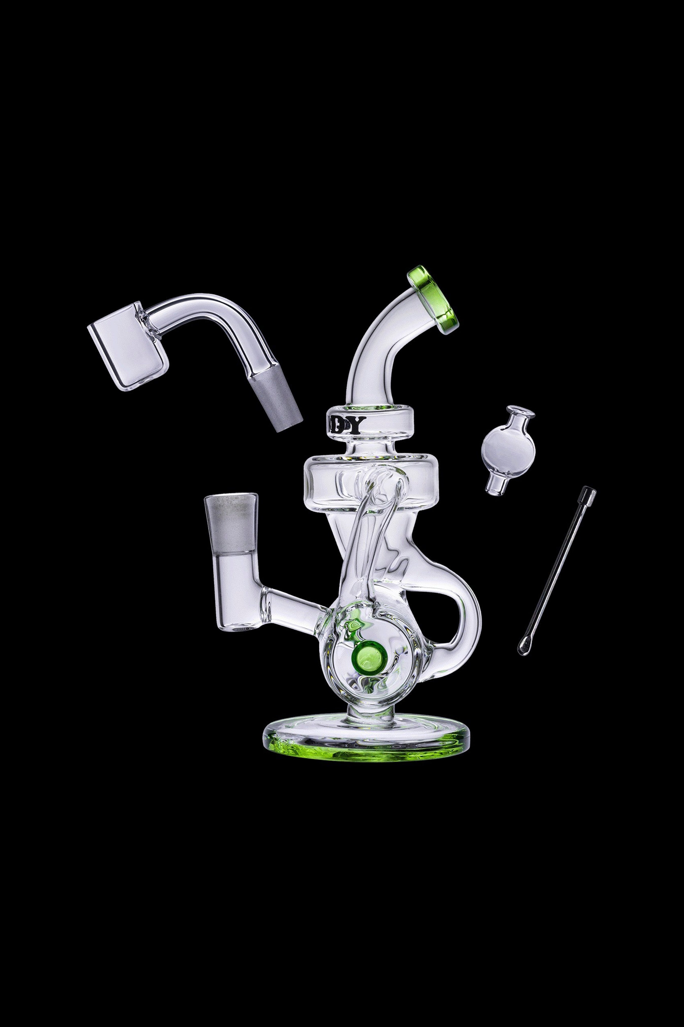 Goody Glass Drummer Boy Mini Dab Rig: 4-Piece Fun Kit