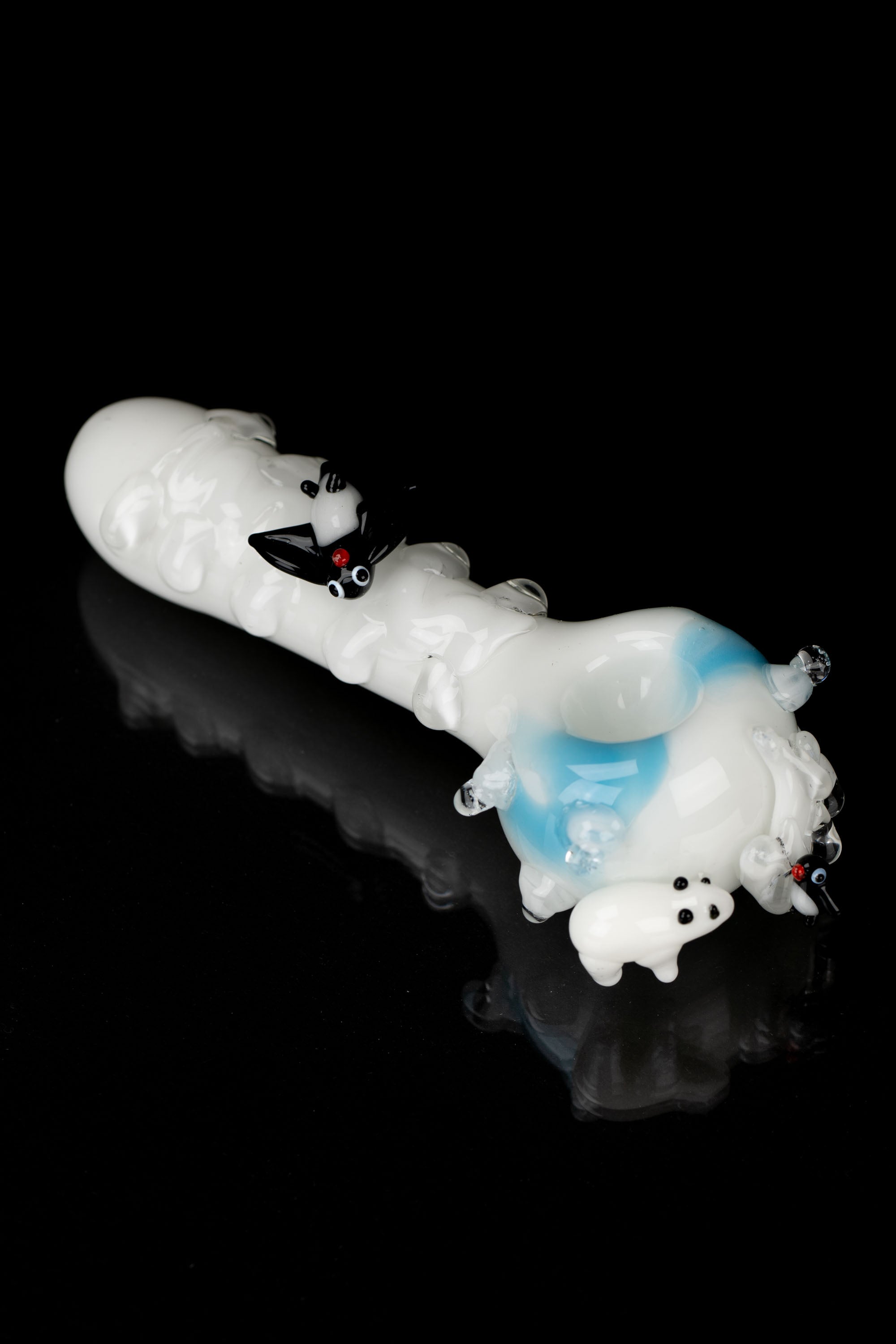 Empire Glassworks Icy Penguins Spoon Pipe - Chillingly Cool!