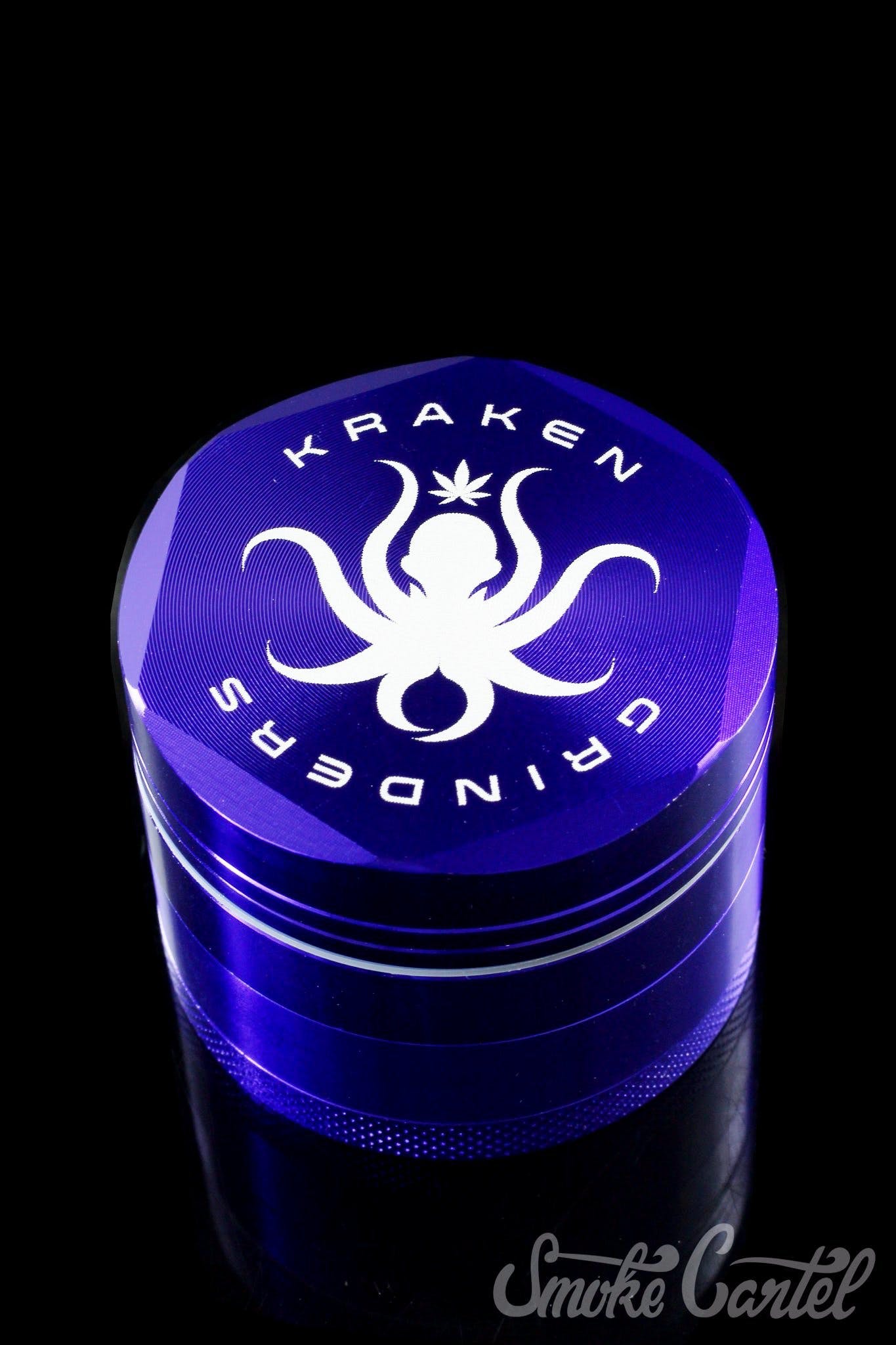 Unleash the Kraken! 2.5 Hex Ridge 4-Piece Grinder with Pollen Screen
