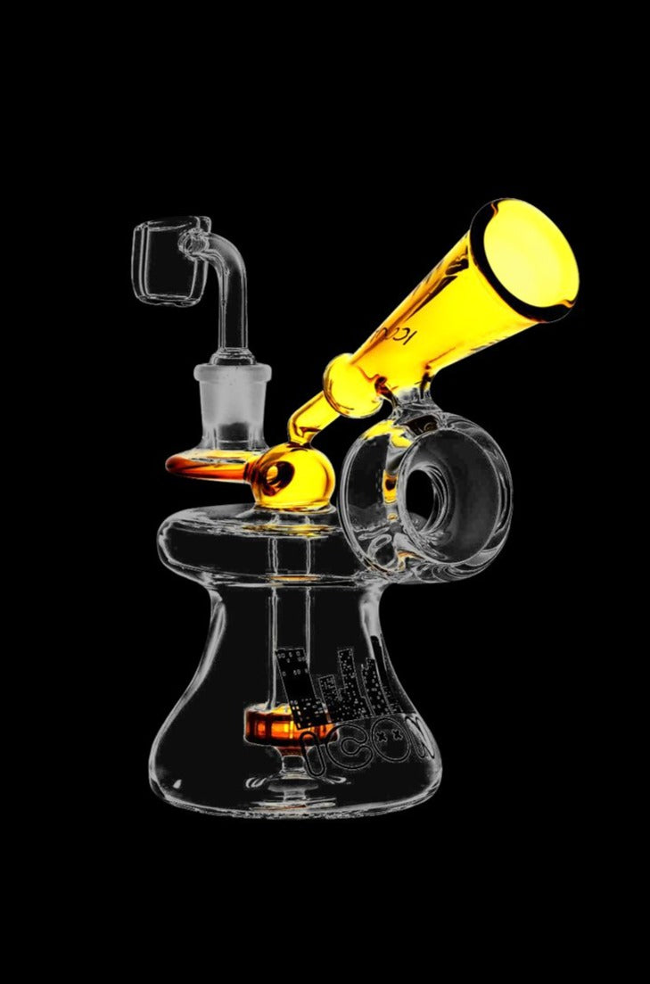 Diamond Glass Icon Raygun Dab Rig - A Futuristic Vaping Marvel