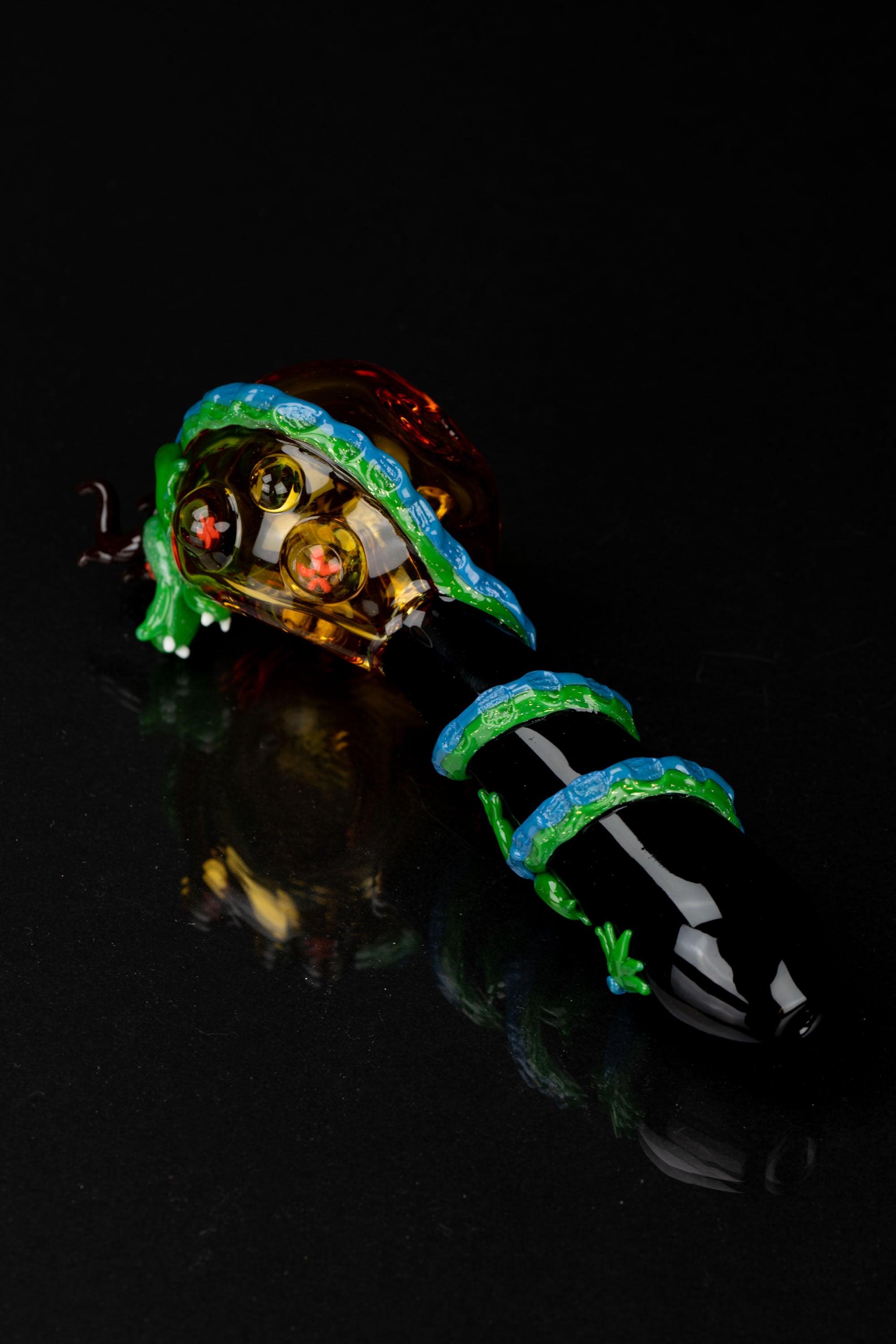 Empire Glassworks Majestic Dragon Sphere Large Spoon Pipe - A Collector's Dream
