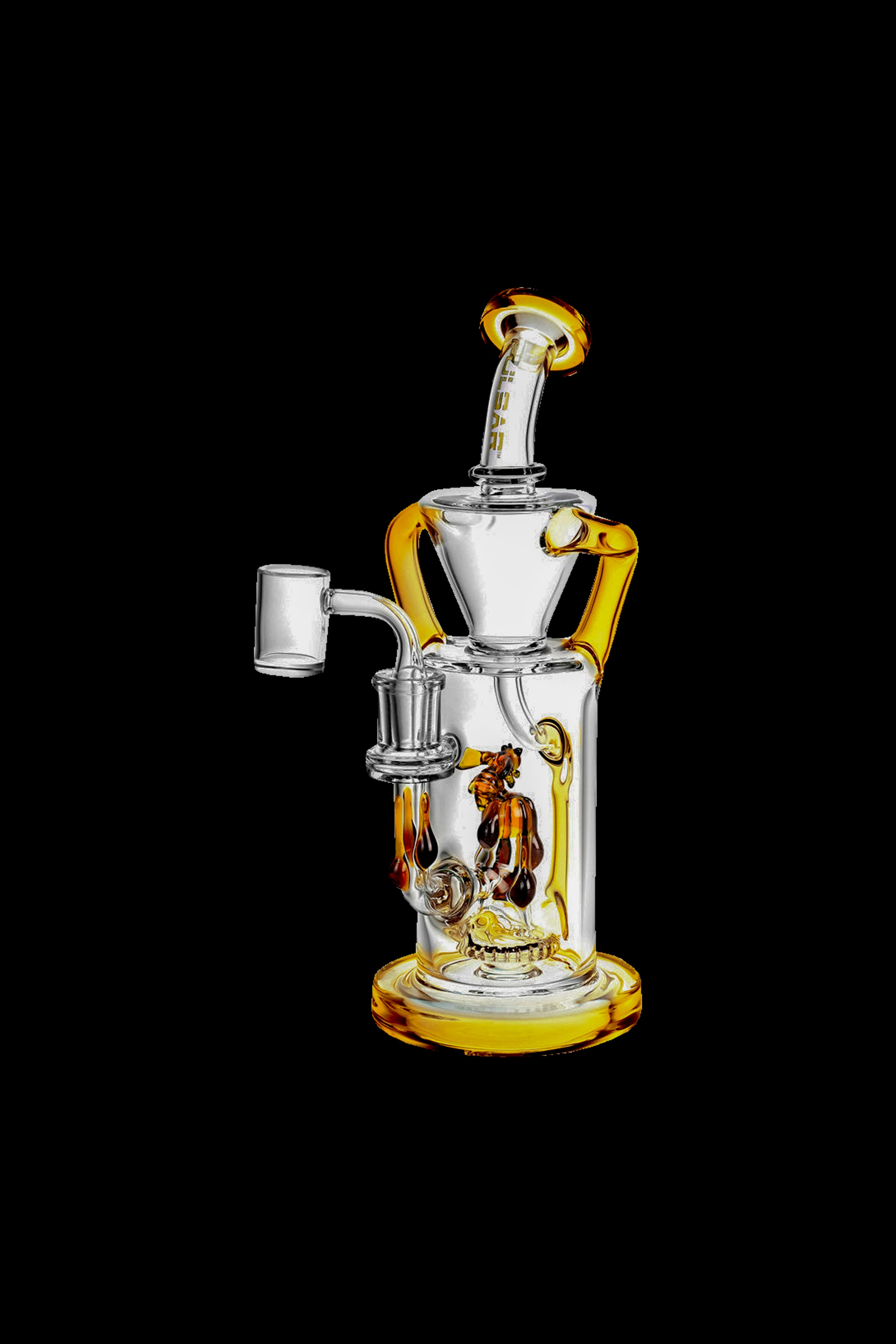 Pulsar Honey Sweetness Recycler Dab Rig - Indulge in the Sweetness!