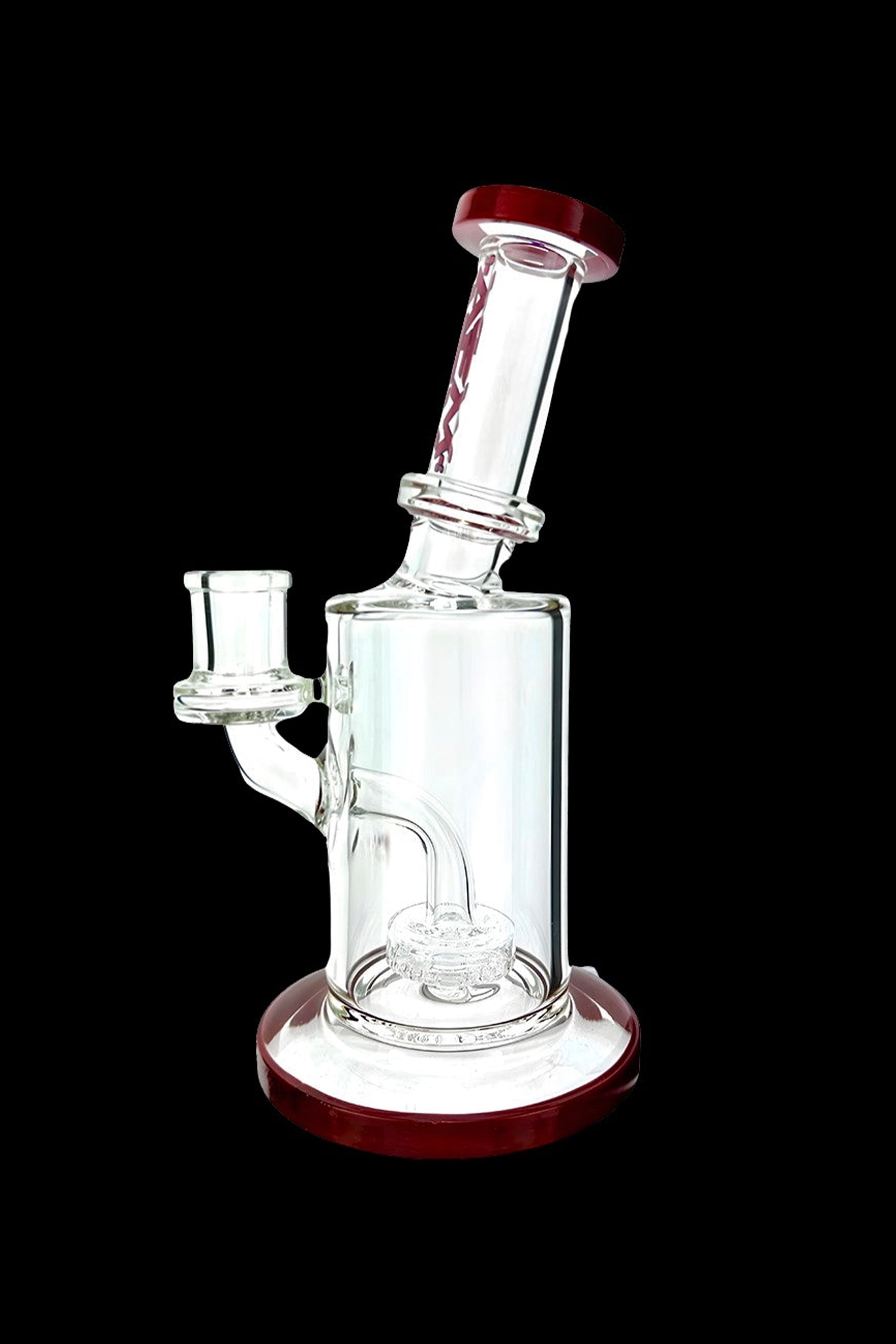AFM Clear Glass Mini Puck Water Pipe - Ideal for Smooth Dabbing