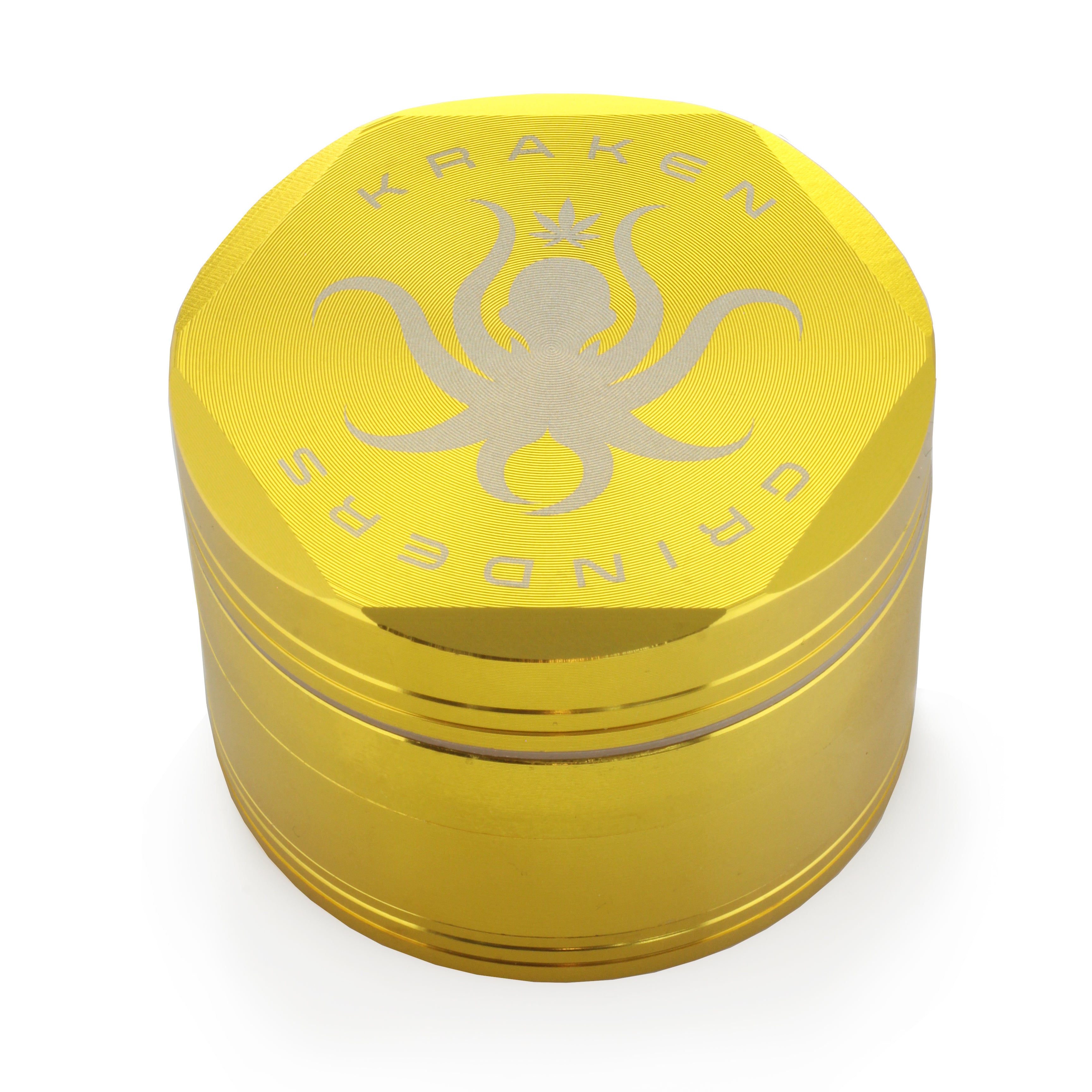 Unleash the Kraken! 2.5 Hex Ridge 4-Piece Grinder with Pollen Screen