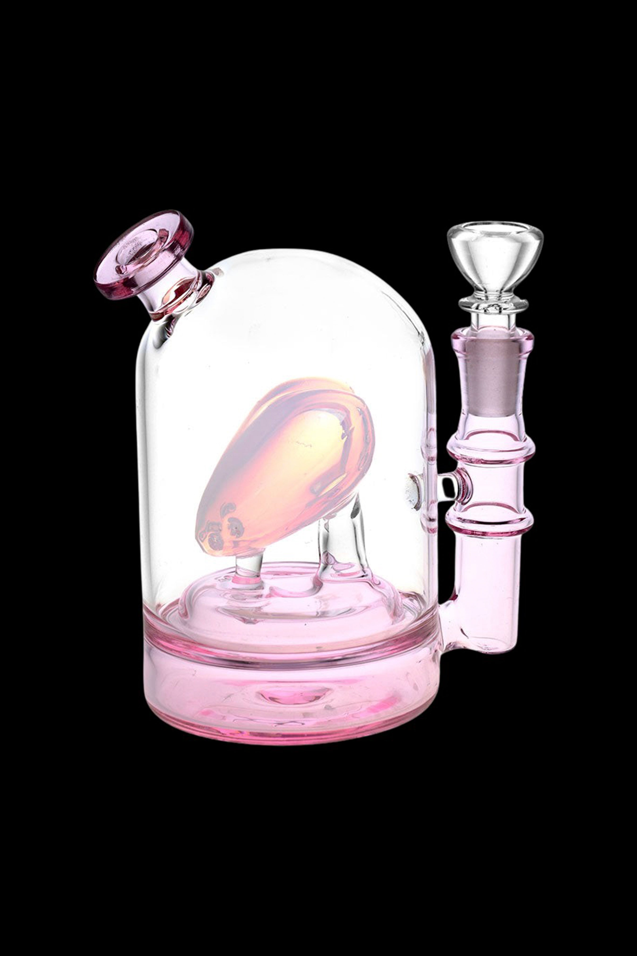 Romantic Heart Glass Water Pipe