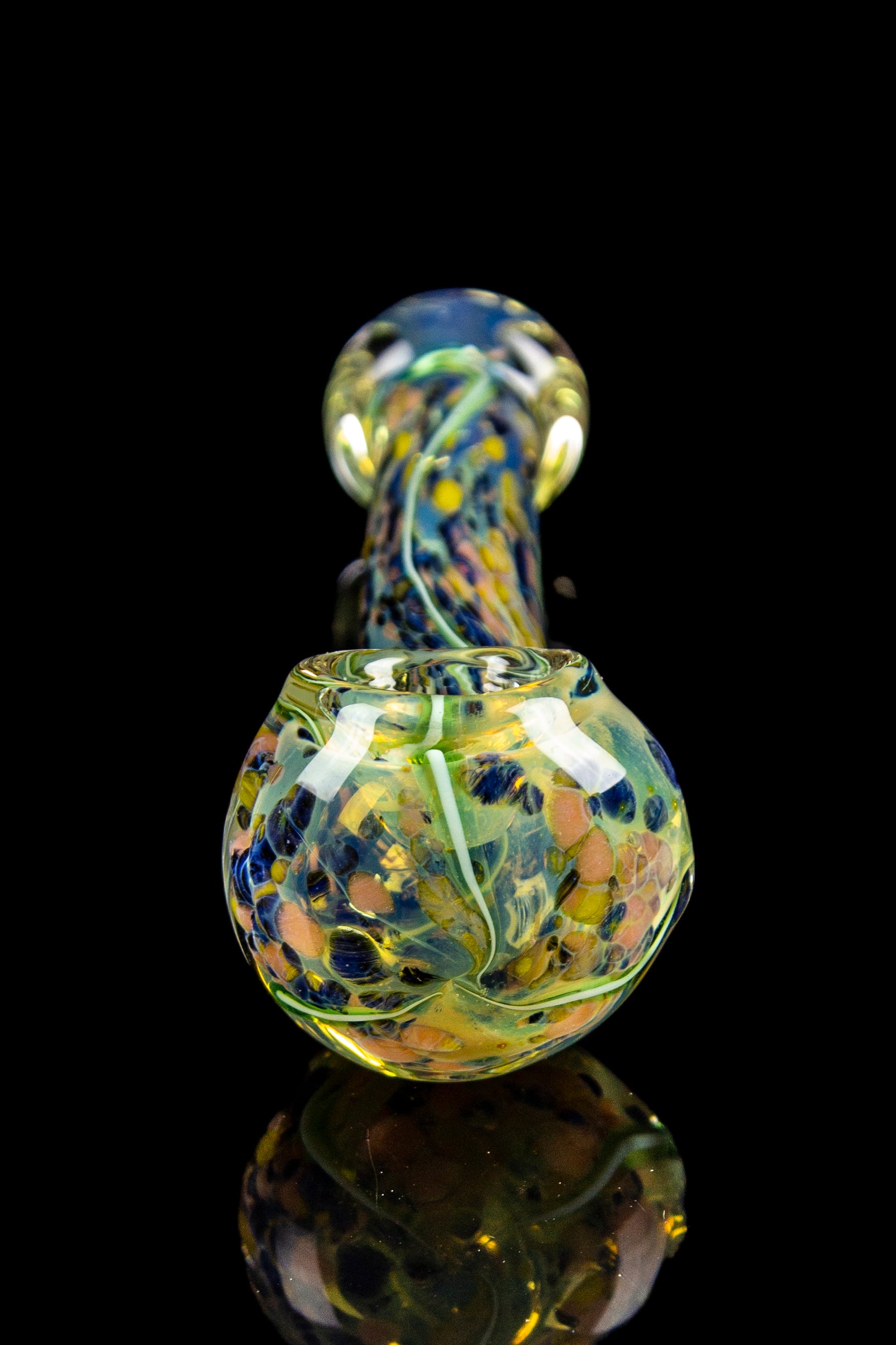 Enchanting Lily Pad Marble Fumed Hand Pipe