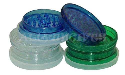 Travel-Friendly Acrylic Grinder with Storage Compartment