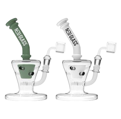 NEU 8-Inch Inline Swiss Mini Dab Rig - The Ultimate Smoking Companion
