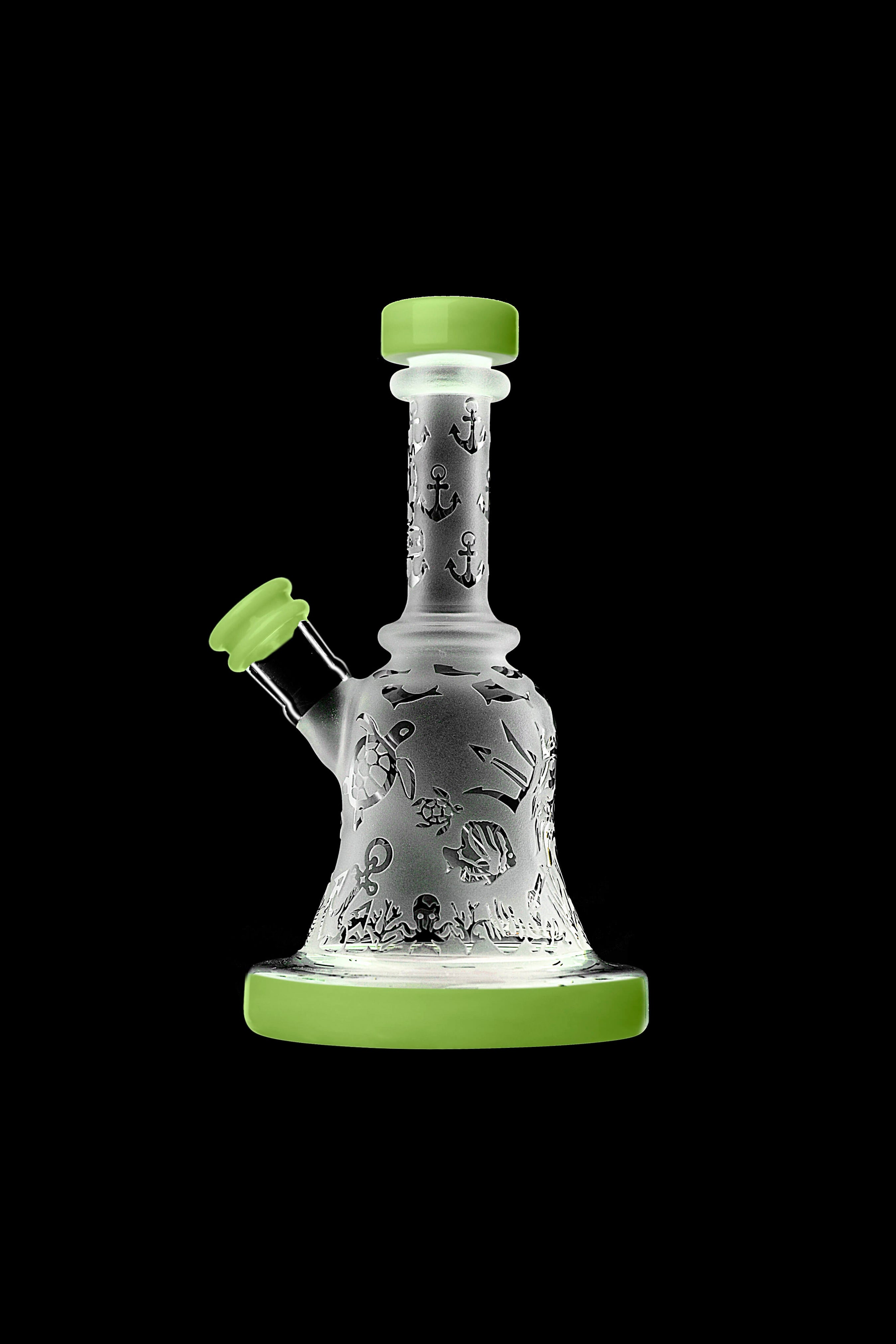 Calibear's Stunning Sandblasted Bell Ringer Water Pipe