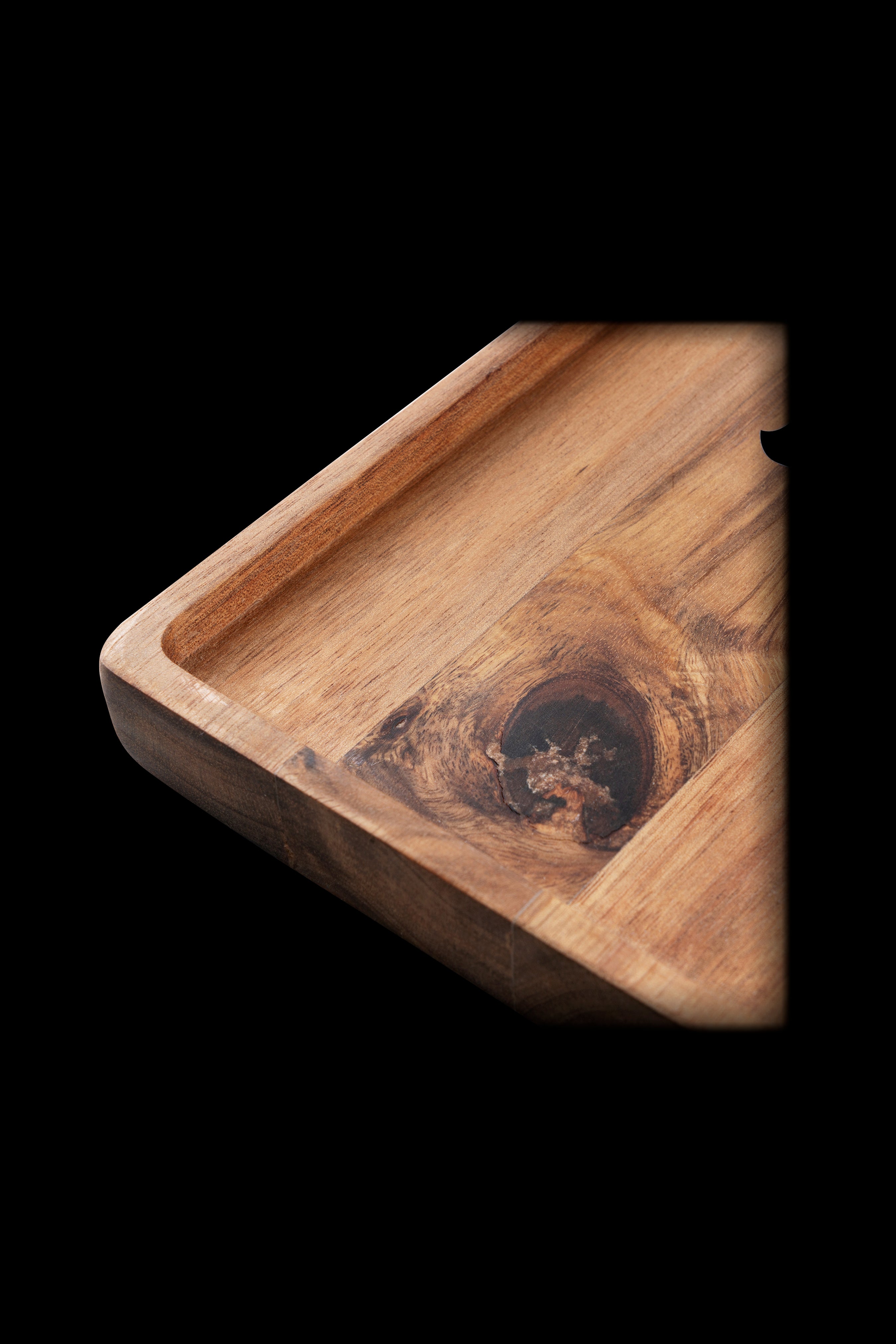 ONGROK Exquisite Natural Acacia Wood Rolling Tray - A Must - Have!