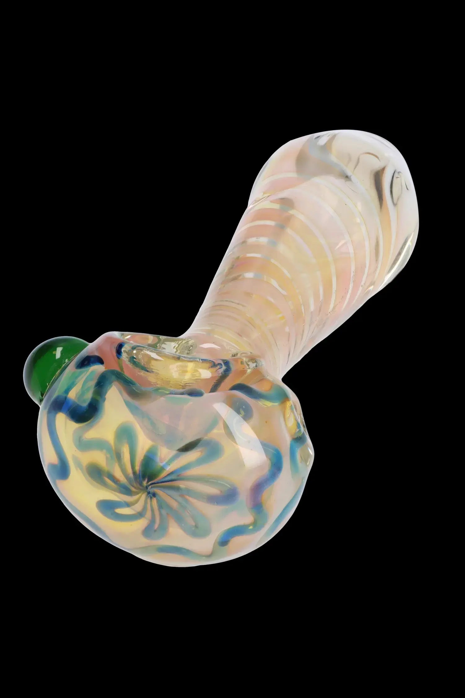 5-Inch Gold Twisty Spoon Pipe - Elevate Your Smoke!