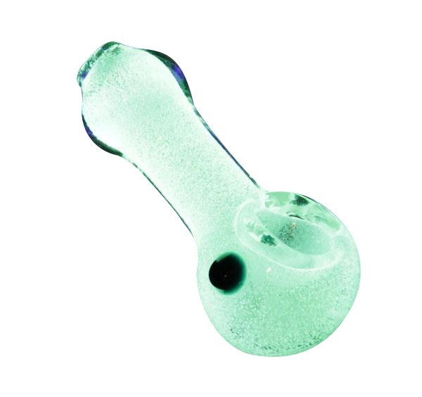 Stunning Glow-in-the-Dark Marble Accent Spoon Hand Pipe