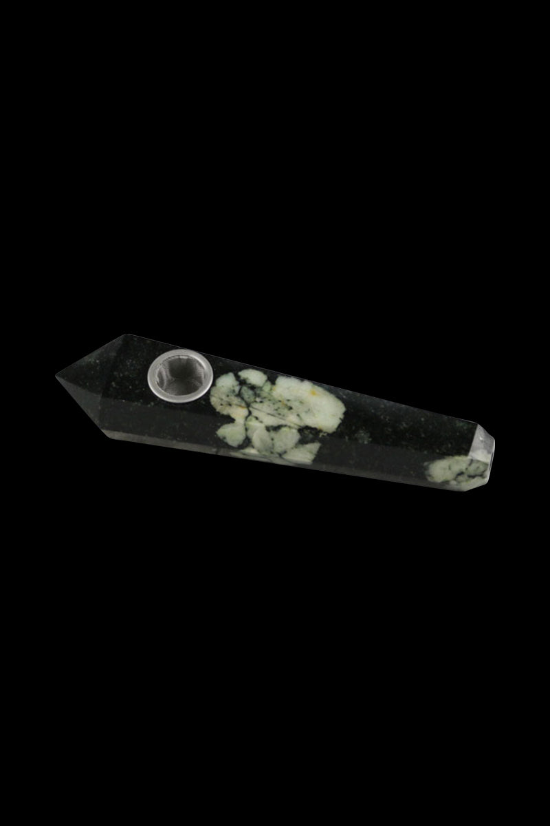 Exquisite Natural Gemstone Hand Pipe for Smoking Enthusiasts
