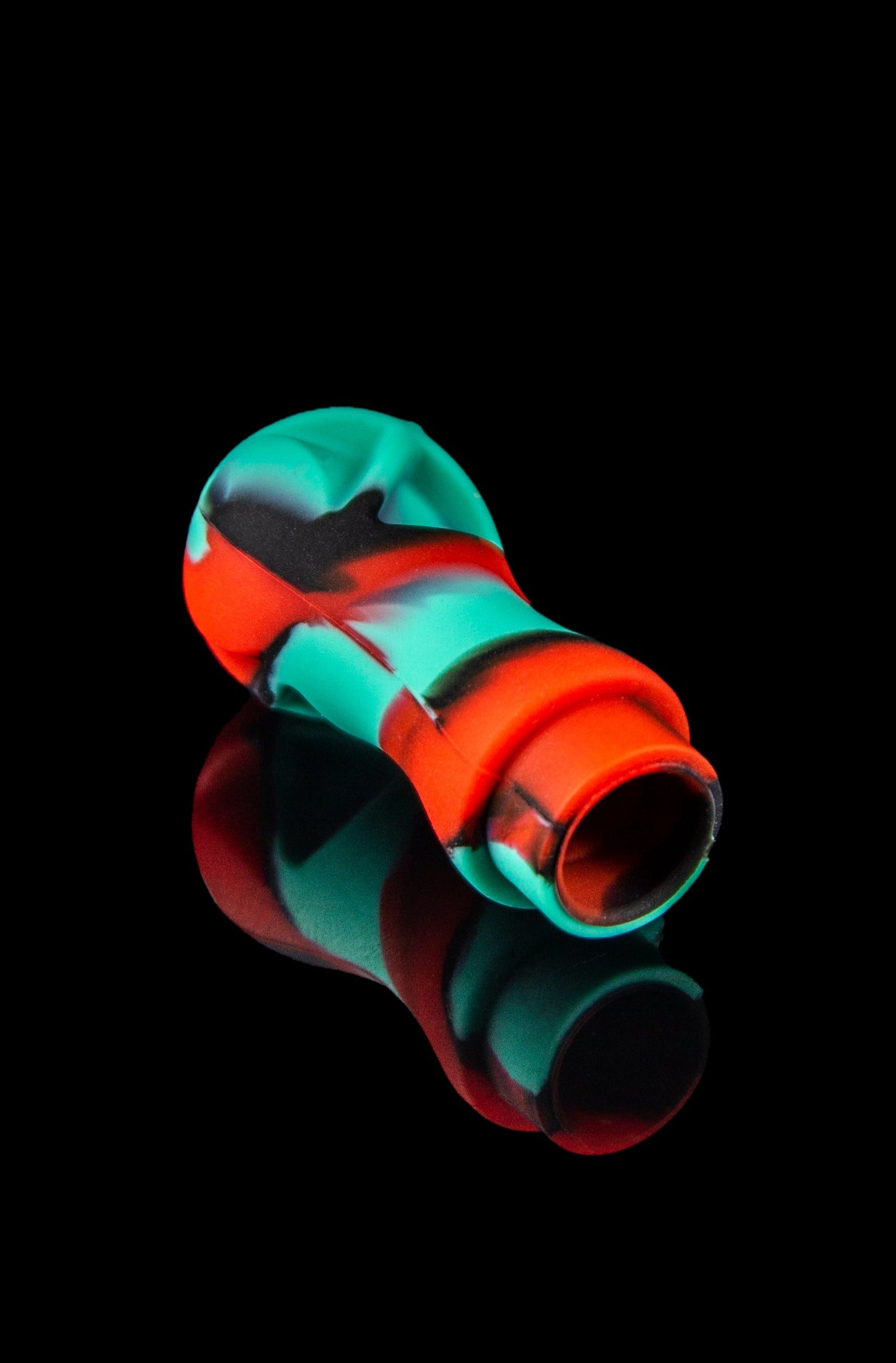 3 Gates Global Hybrid Silicone & Glass Spoon Pipe with Translucent Chamber