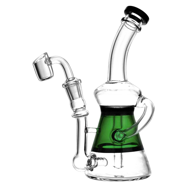 Gorgeous Art Deco Window Pane Recycler Oil Rig - A Stunning Smoking Piece