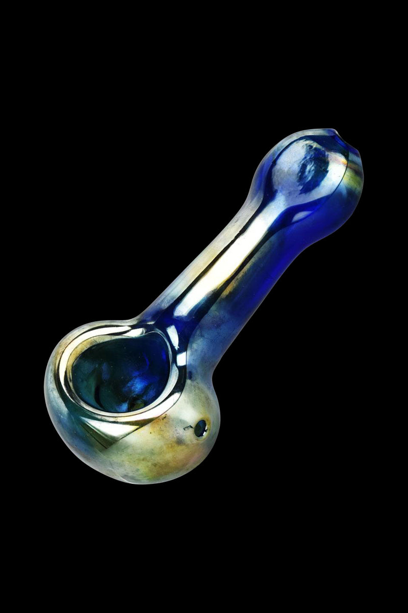 Stunning Lightweight Oil Slick Glass Spoon Pipe
