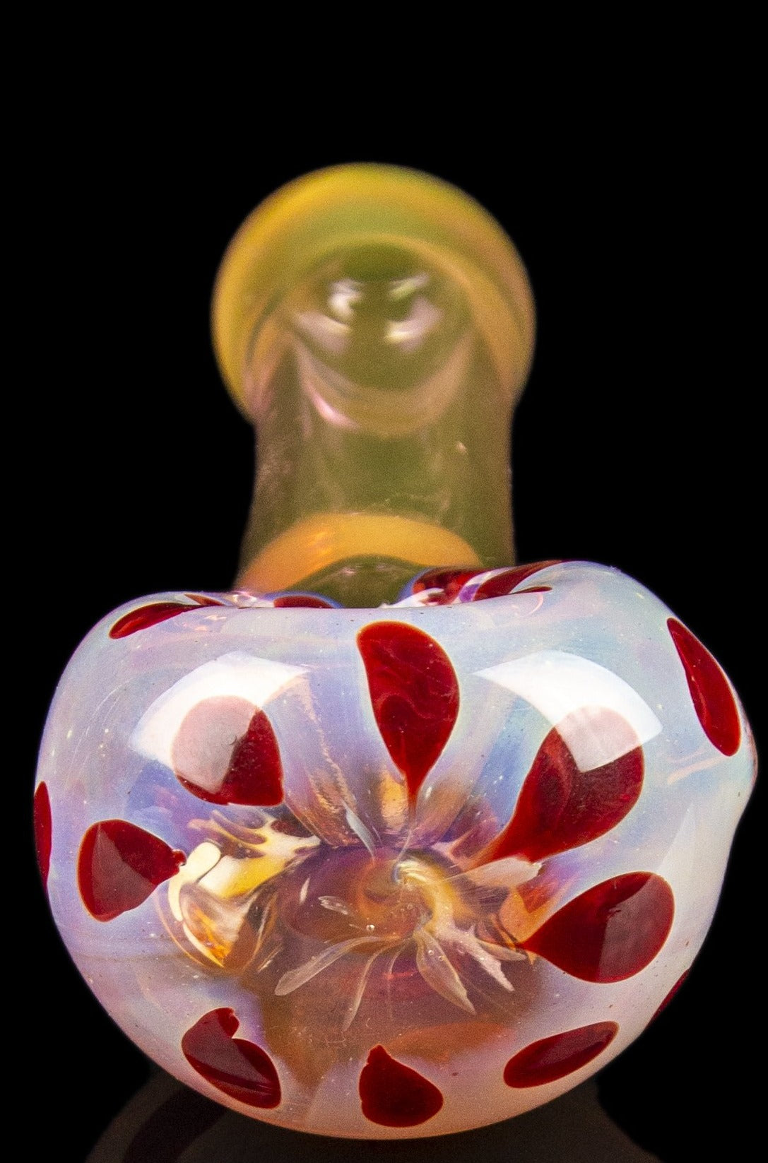 Exquisite Gold Fumed Dot Handheld Spoon Pipe