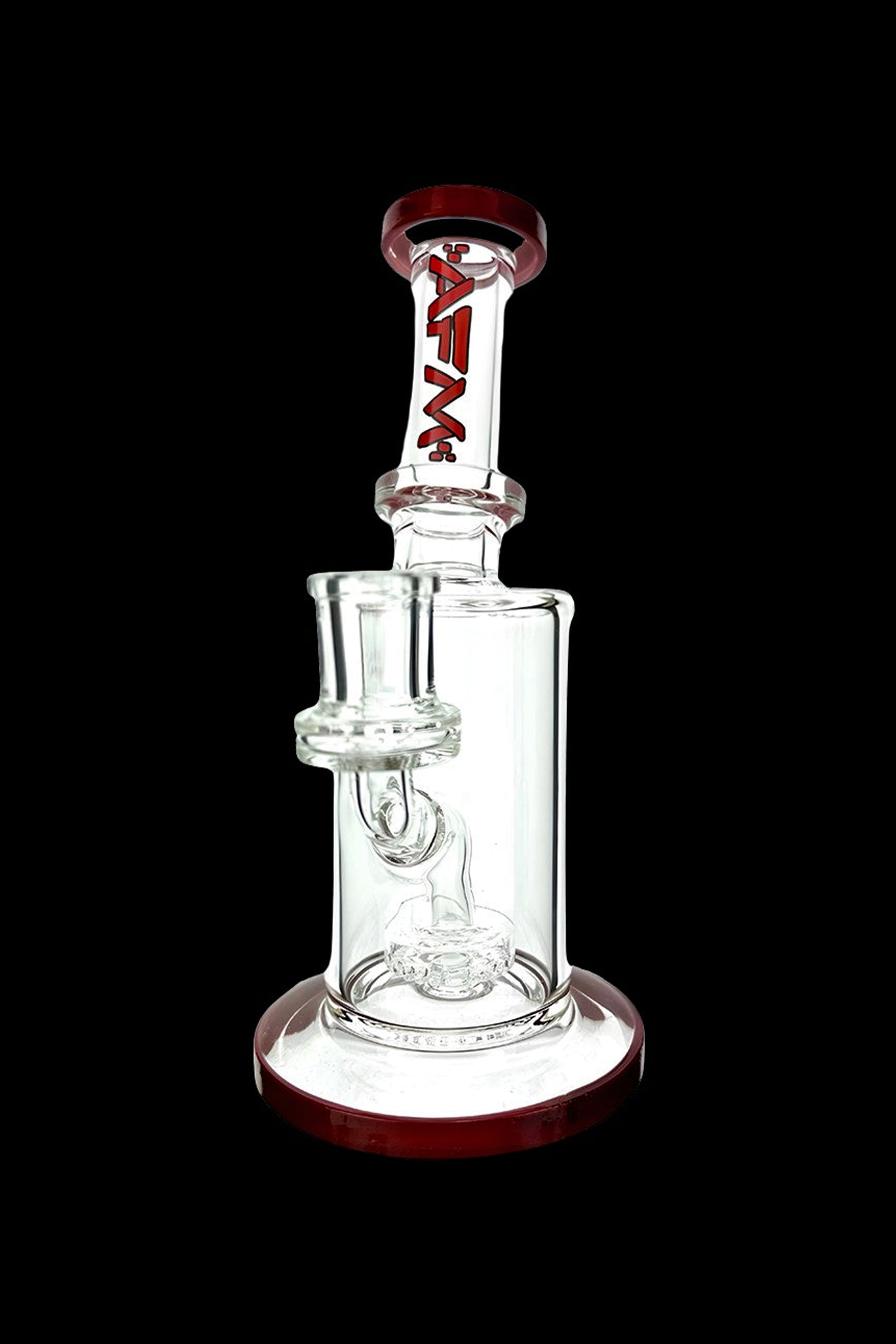 AFM Clear Glass Mini Puck Water Pipe - Ideal for Smooth Dabbing