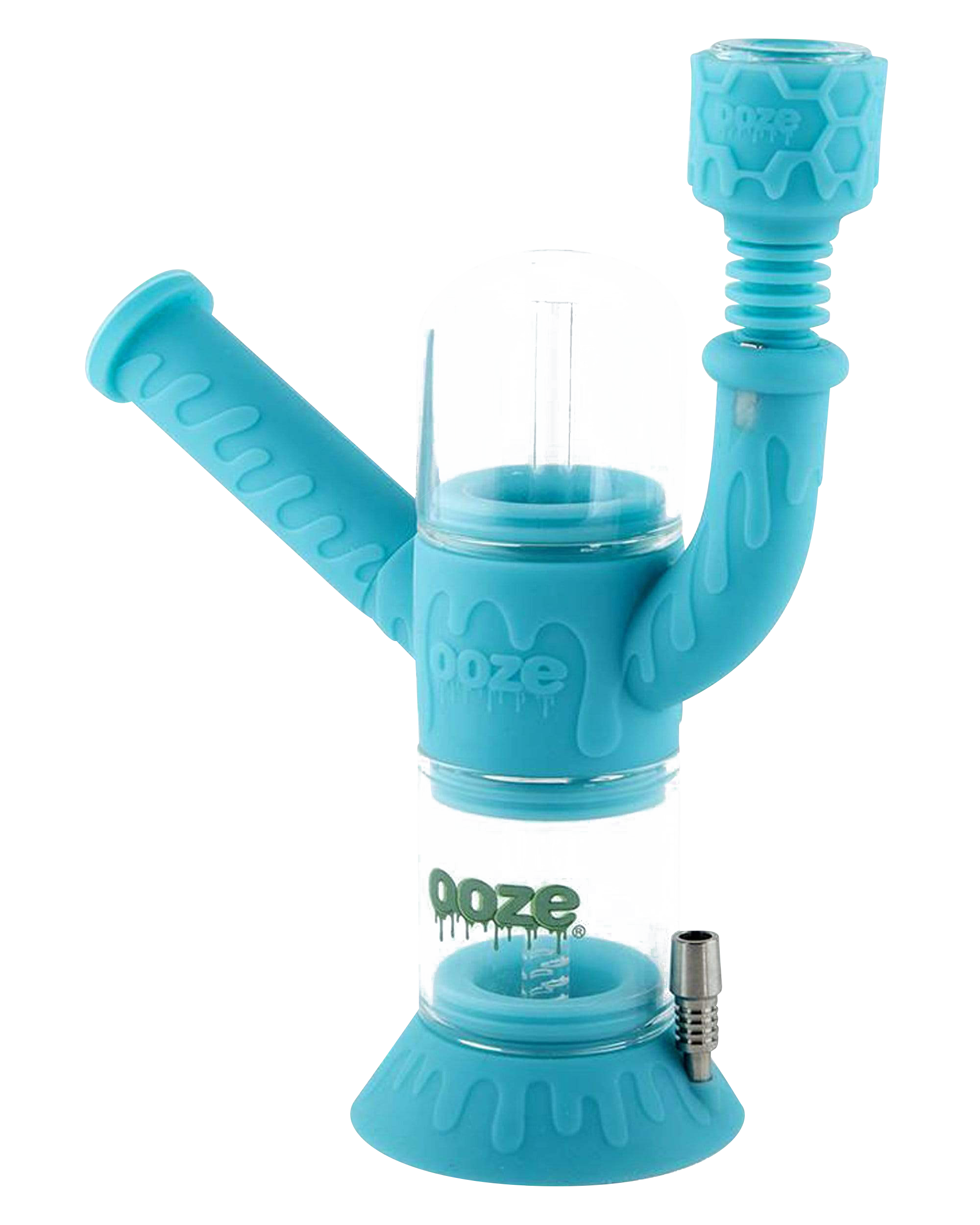 Ooze Cranium 4-in-1 Silicone & Glass Multifunctional Water Pipe