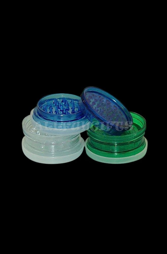 Travel-Friendly Acrylic Grinder with Storage Compartment