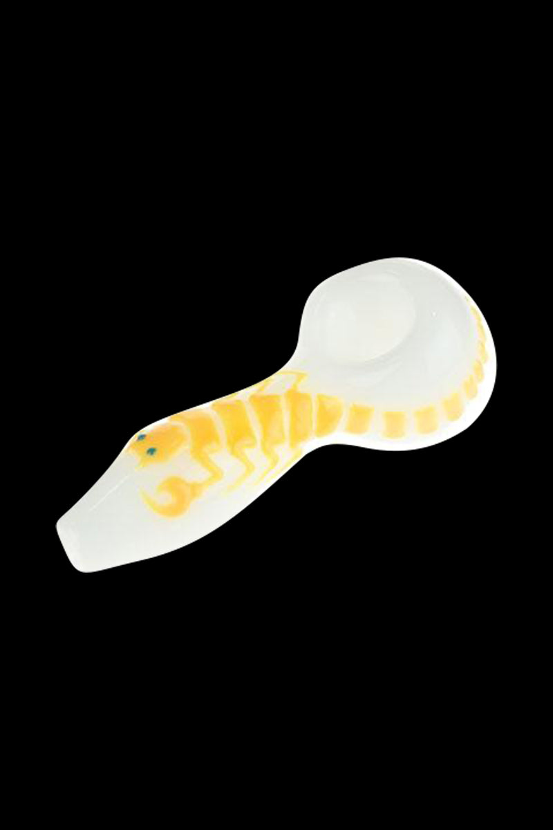 Enchanting Glow-in-the-Dark Scorpion Spoon Pipe