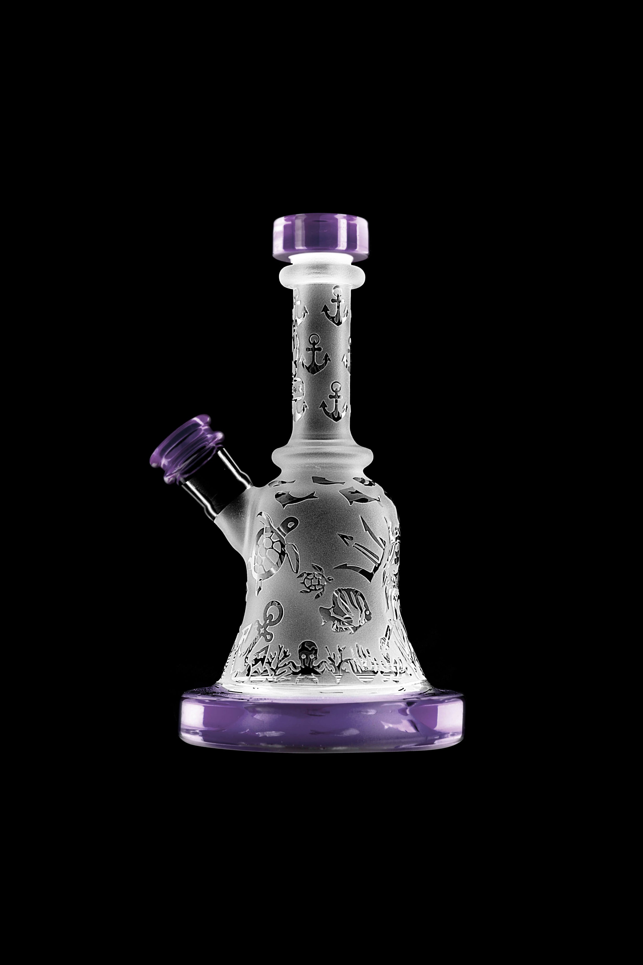 Calibear's Stunning Sandblasted Bell Ringer Water Pipe