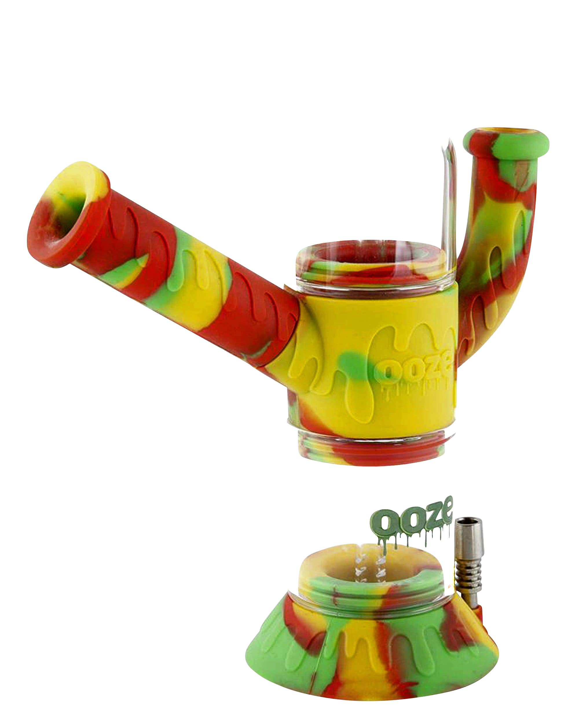 Ooze Cranium 4-in-1 Silicone & Glass Multifunctional Water Pipe