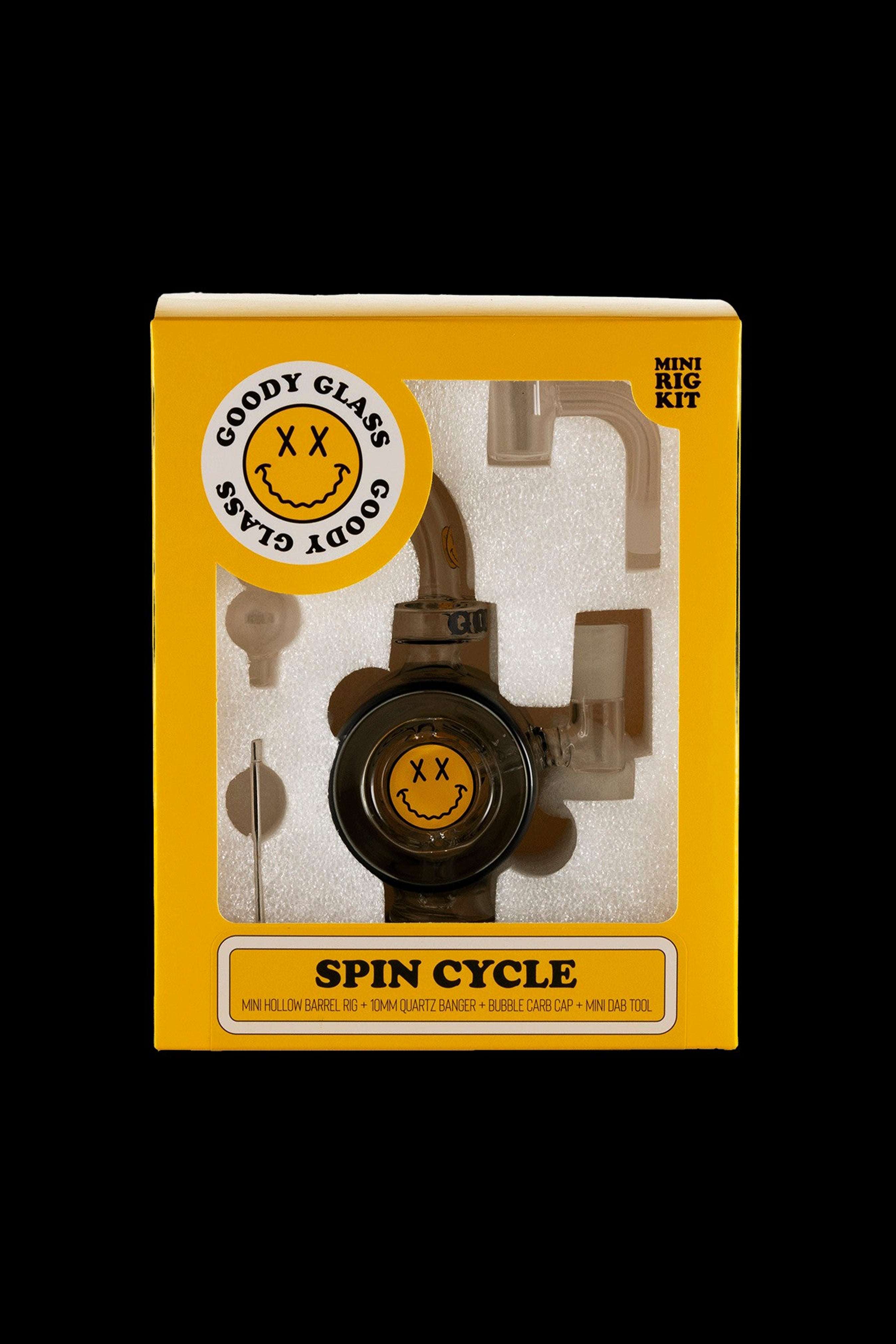 Goody Glass Spin Cycle Mini Dab Rig: 4-Piece Fun Kit