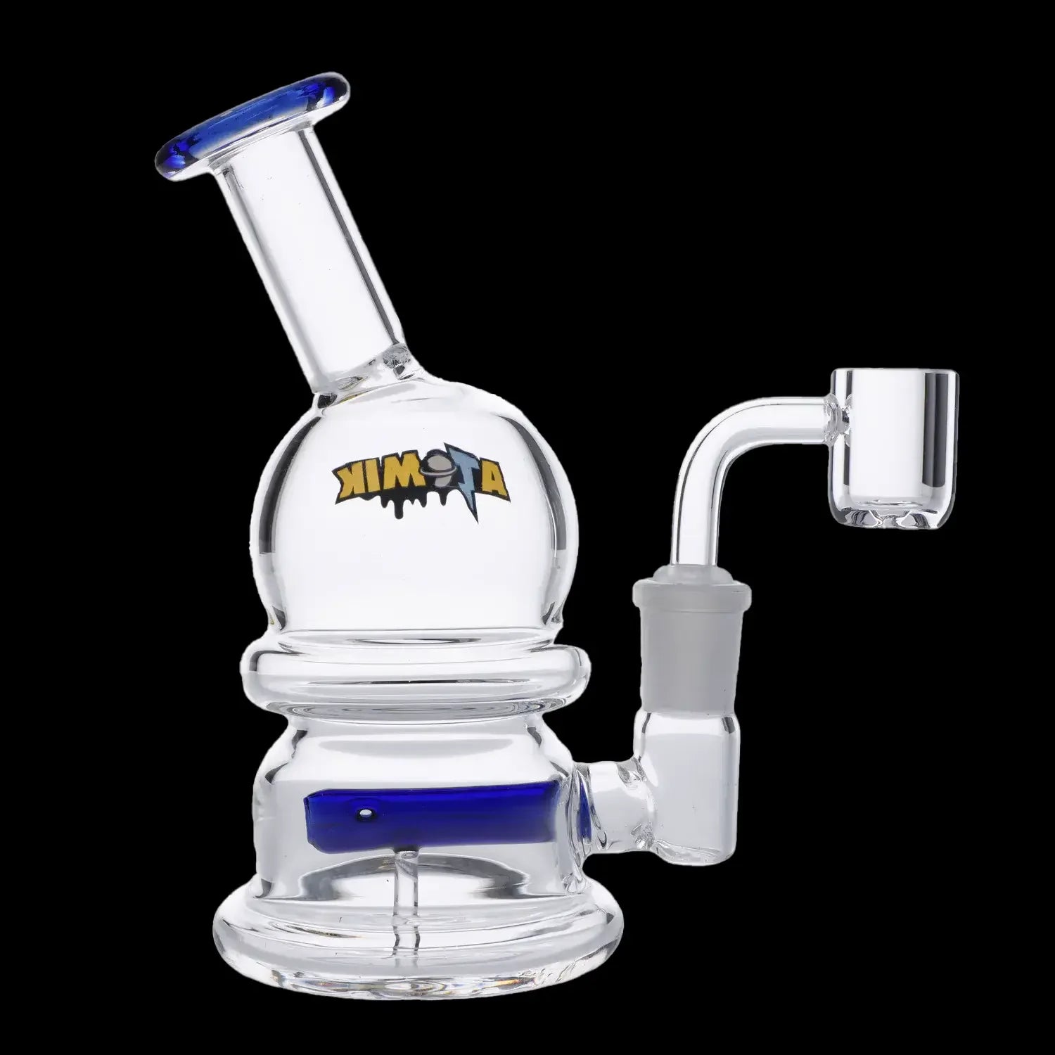 Atomik Moon Dab Rig - Compact 5.5-Inch Cosmic Smoking Wonder