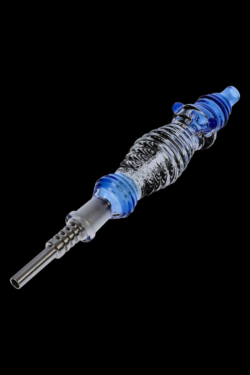 Stunning Colored Glass Nectar Collector with Titanium Nail