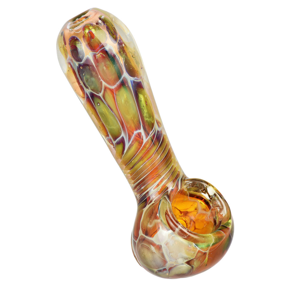 Enchanting Golden Sea Turtle Shell Design Spoon Pipe
