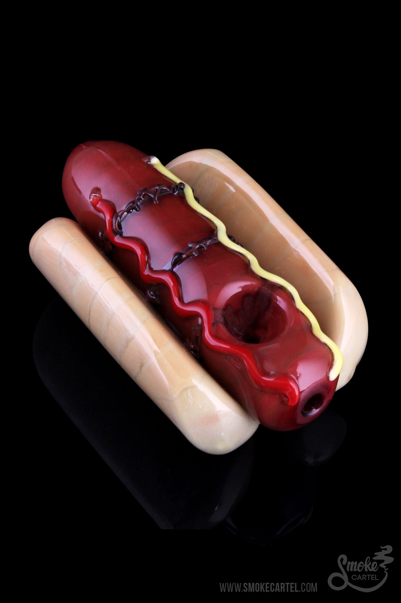 Empire Glassworks Frankburner Hot Dog Hand Pipe - A Smoking Sensation!