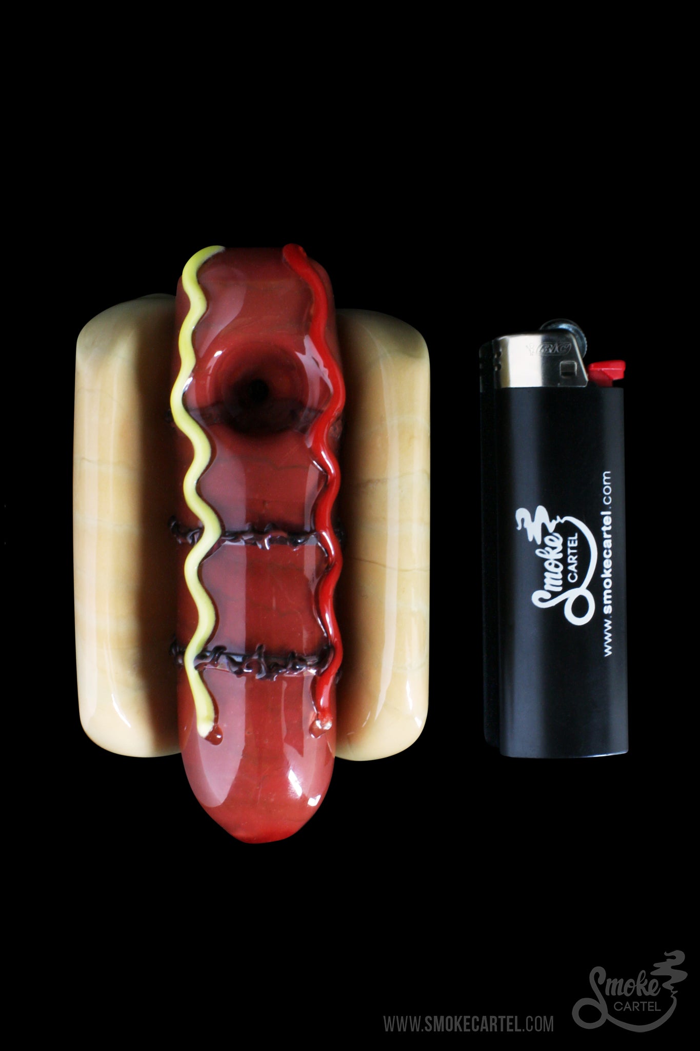 Empire Glassworks Frankburner Hot Dog Hand Pipe - A Smoking Sensation!