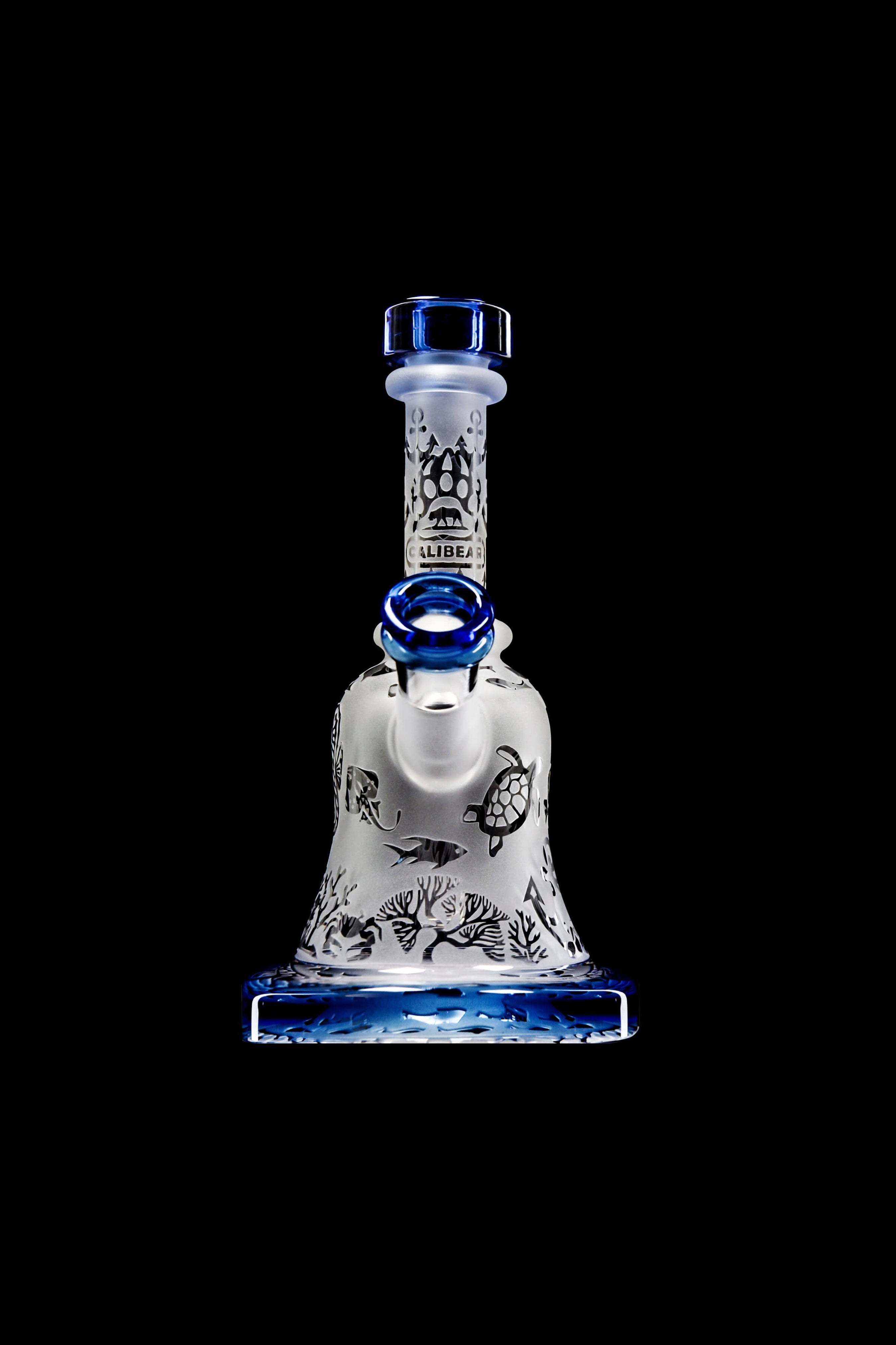 Calibear's Stunning Sandblasted Bell Ringer Water Pipe
